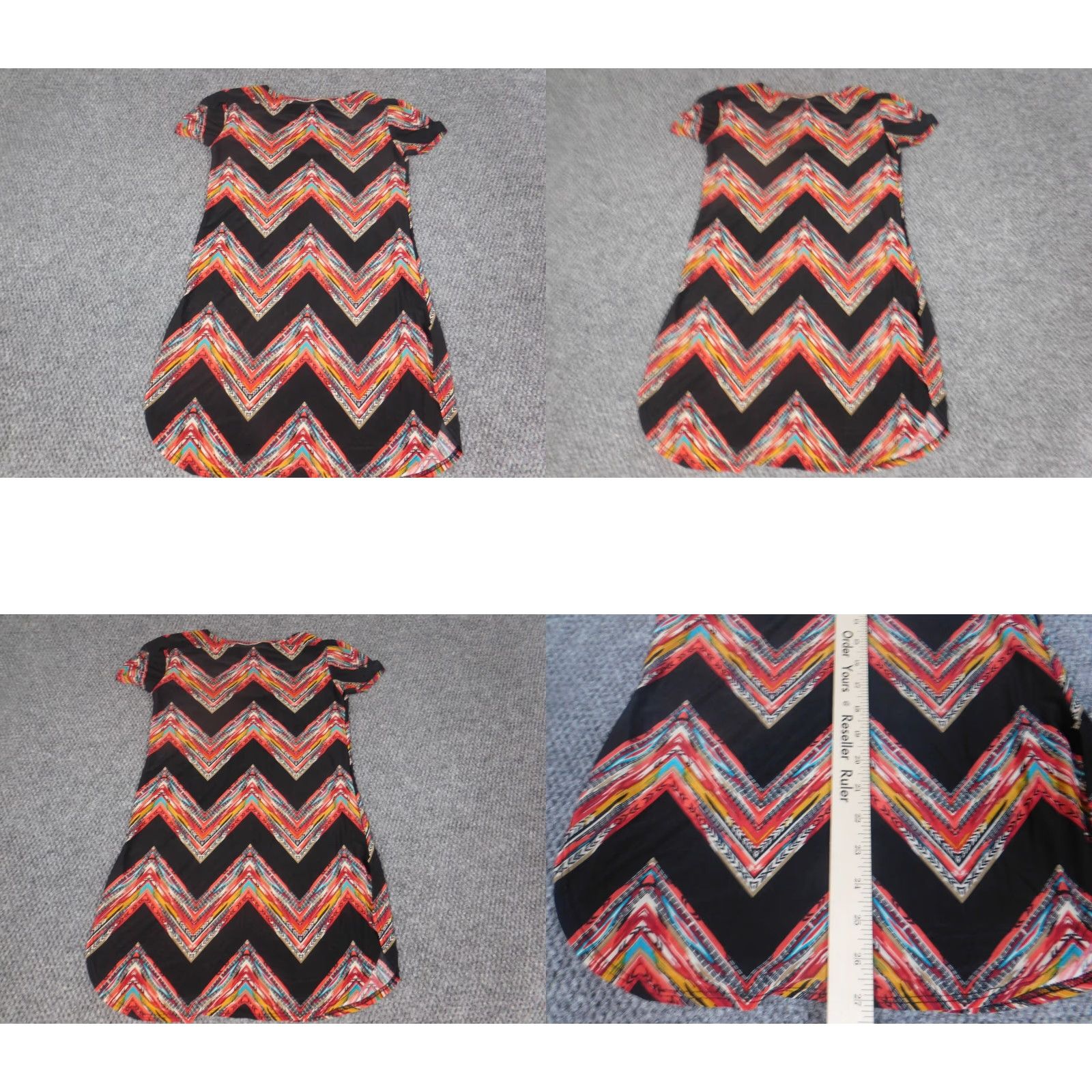 Vintage Sunny Leigh Blouse Shirt Womens S Red Crew Neck Sleeveless Pullover Stretch Geometric Pattern Casual Tunic Regular Size S / US 4 / IT 40 - 8 Thumbnail