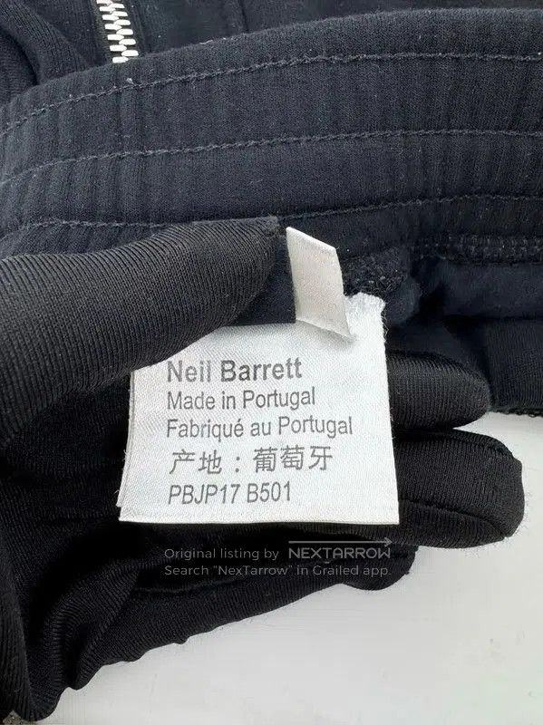 Neil Barrett Neil Barrett Black Cotton Casual Pants . Size US 32 / EU 48 - 5 Thumbnail