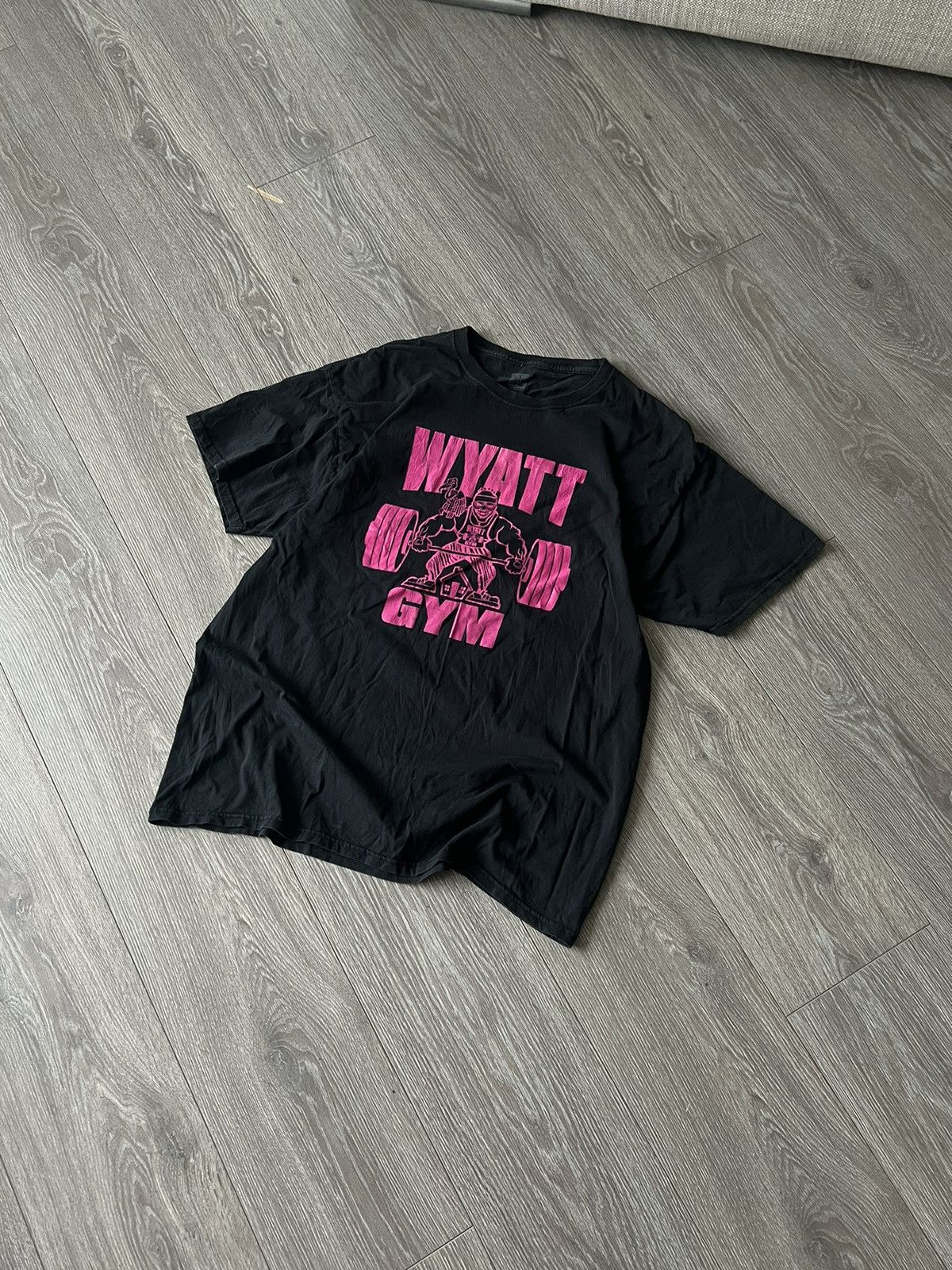 Vintage × WWE × WWF WYATT GYM T-SHIRT Size US XL / EU 56 / 4 - 2 Thumbnail