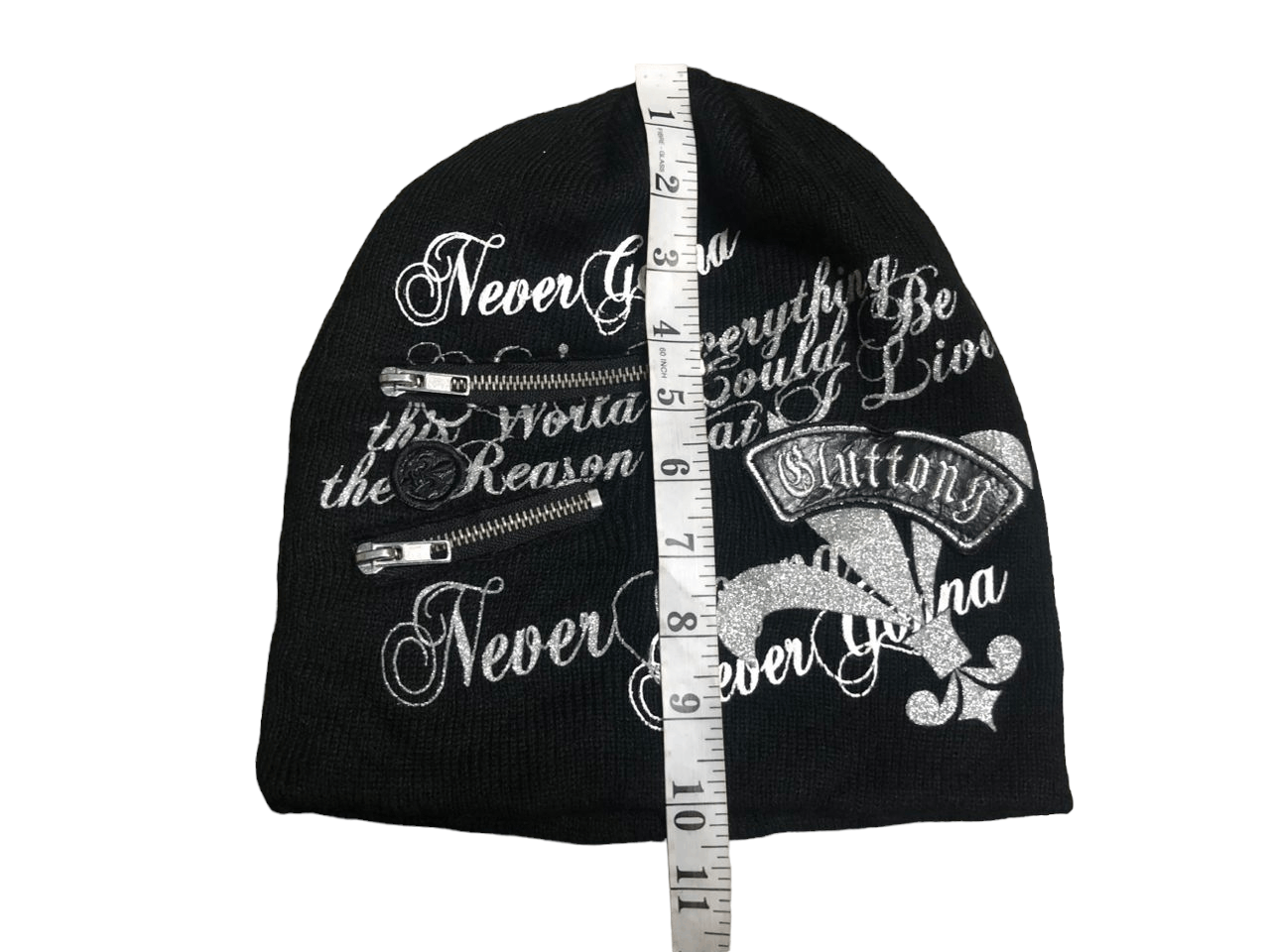 If Six Was Nine Japanese Brand Beanie Hats Full Print Punk Style Rare Design Size ONE SIZE - 8 Thumbnail