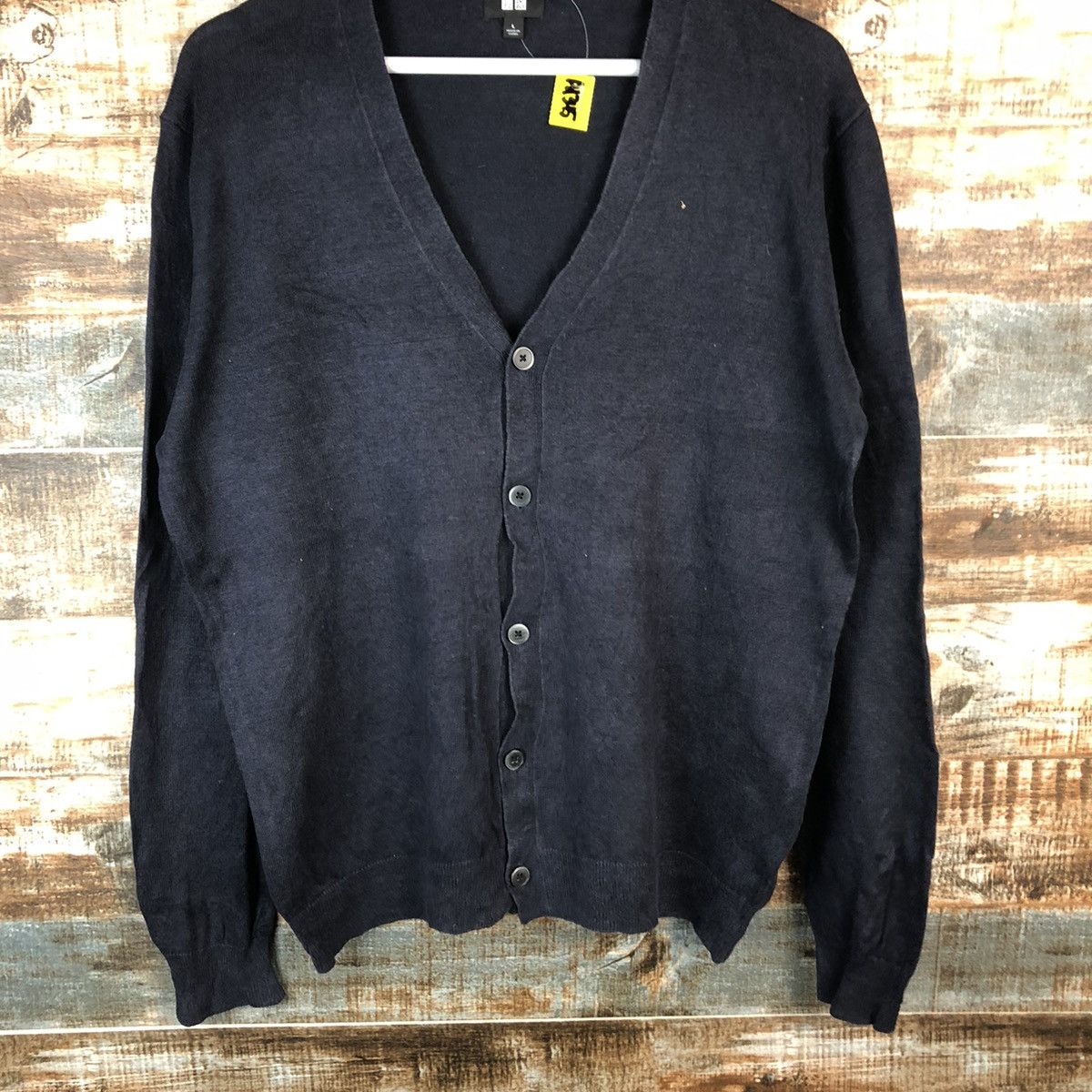 Japanese Brand Uniqlo japan Black Cardigan Knitwear #A1345 Size US L / EU 52-54 / 3 - 6 Thumbnail