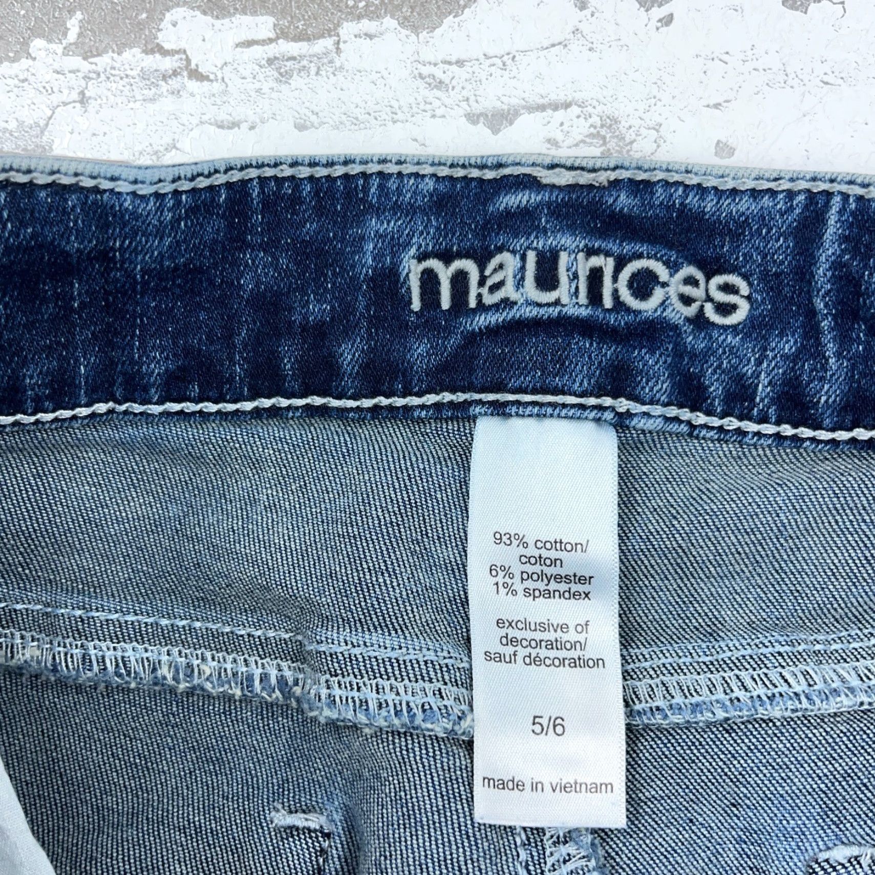 Vintage Maurices Jeans Women 6 Skinny Fit Denim Blue 5-Pocket Stretch Regular Cargo: Maurices? Size 28" / US 6 / IT 42 - 4 Thumbnail