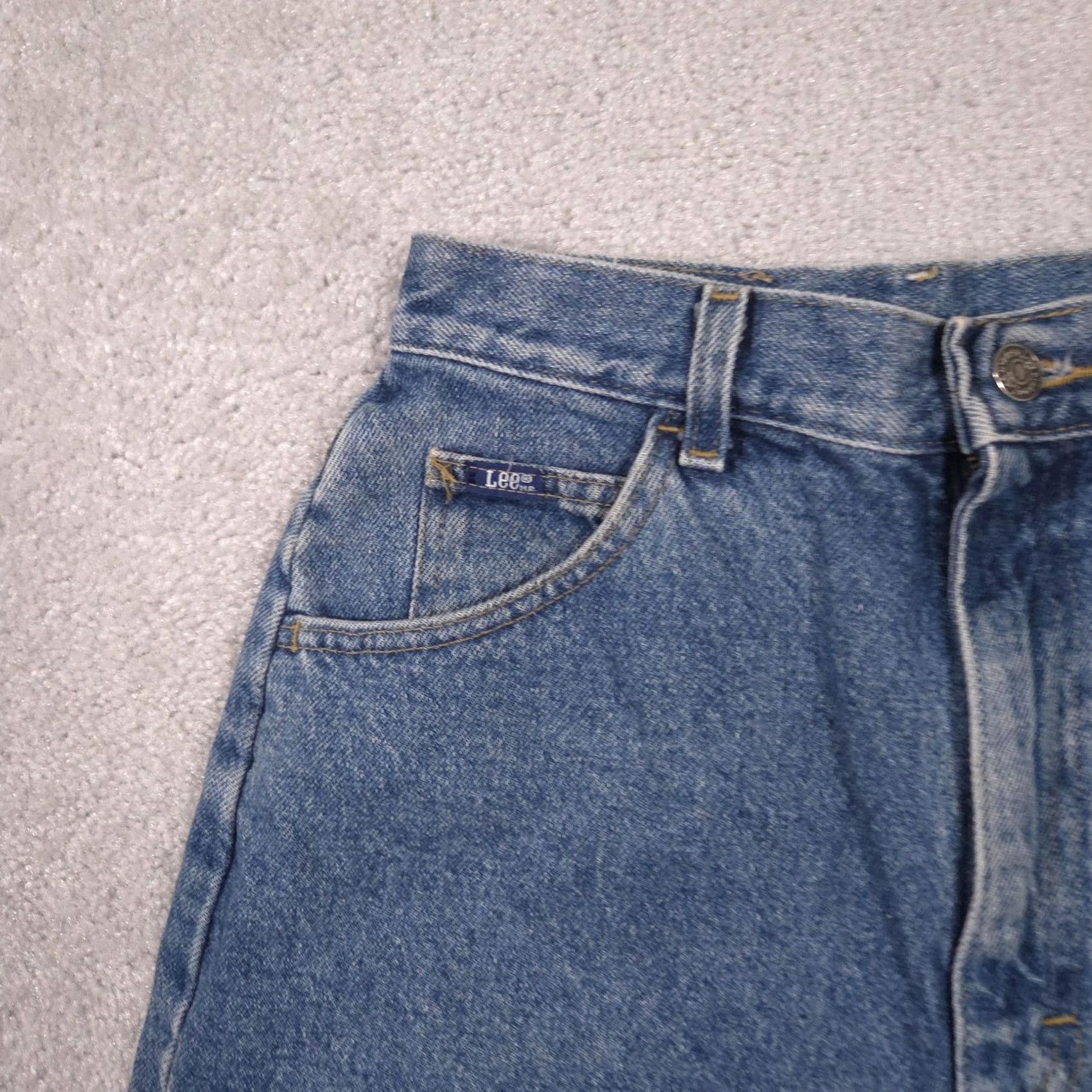 Lee Lee Bermuda Shorts Womens 10 Long Blue Relaxed Fit 5-Pocket Denim Zip Fly Casual Size 32" / US 10 / IT 46 - 3 Thumbnail