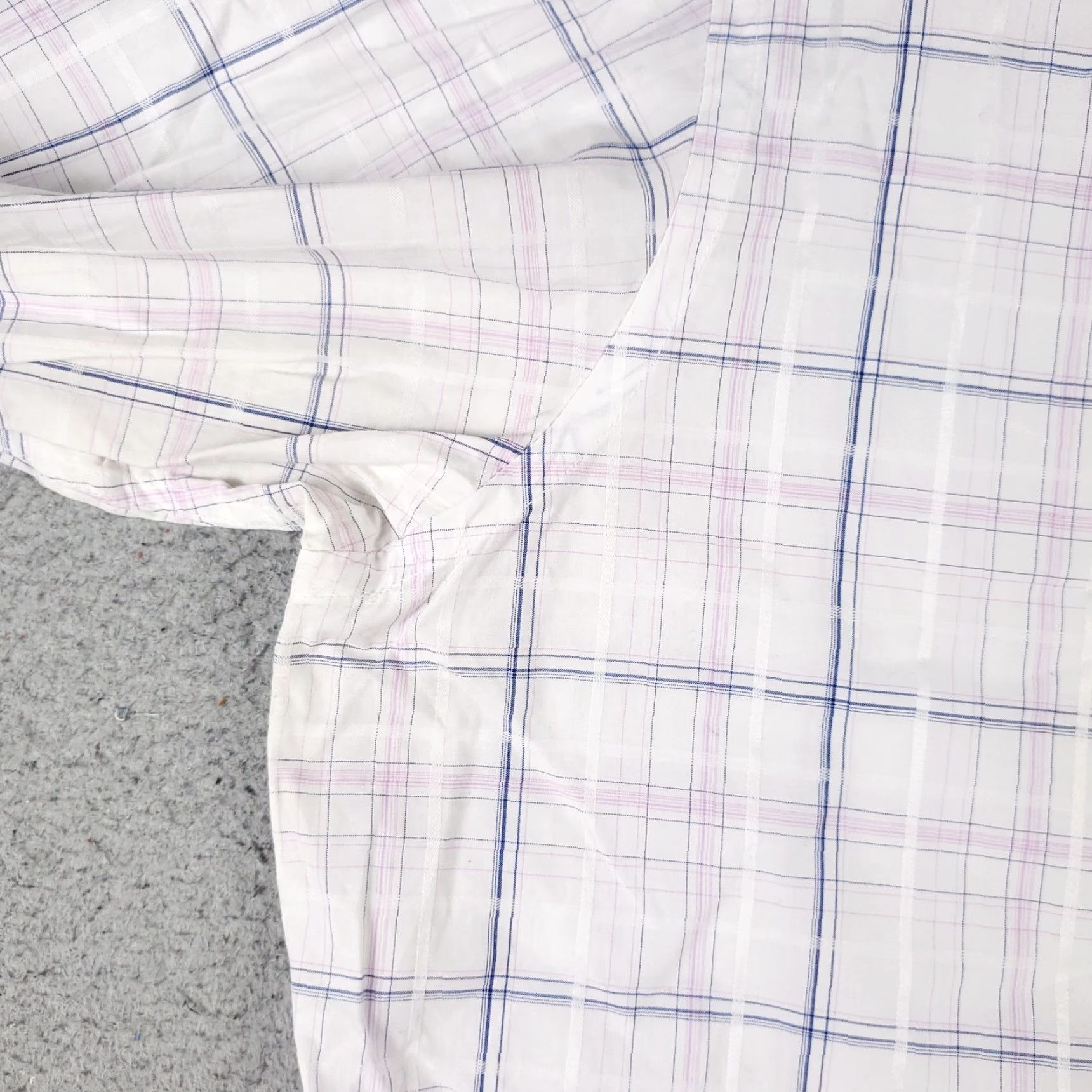 BUGATCHI Bugatchi Uomo Shirt Mens XL Purple Plaid Button-Up Long Sleeve Casual Classic Button-Up Collared Shirt Mens XL Purple Plaid Bugatchi Uomo Size US XL / EU 56 / 4 - 3 Thumbnail