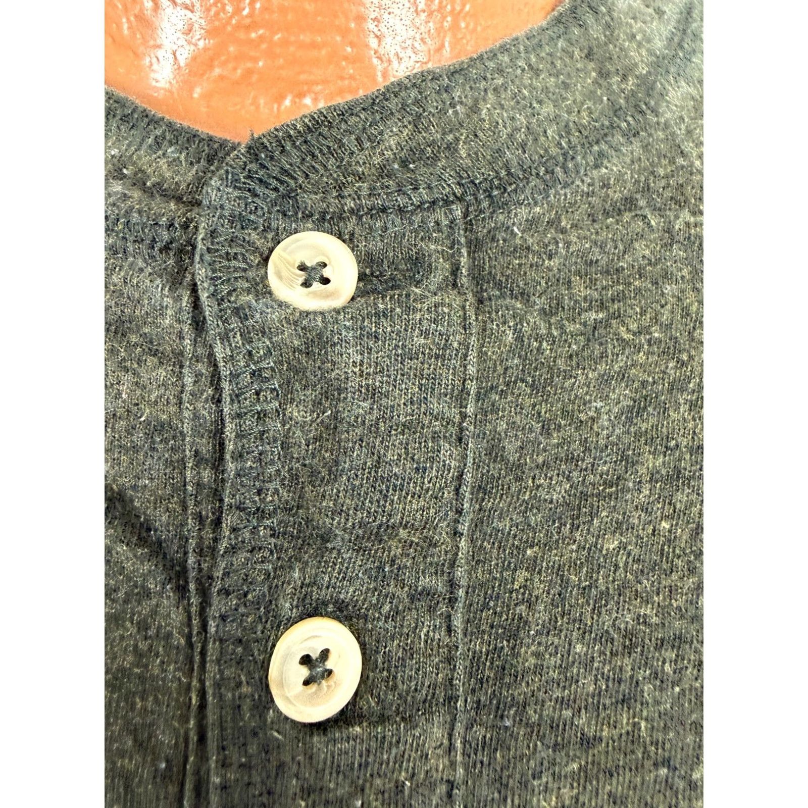 Croft & Barrow Vintage Croft & Barrow Henley Shirt Mens XL Green 90s 90s Grunge Hipster Outdoor Oversized Midweight Cotton Long Sleeve Shirt Size US XL / EU 56 / 4 - 4 Thumbnail