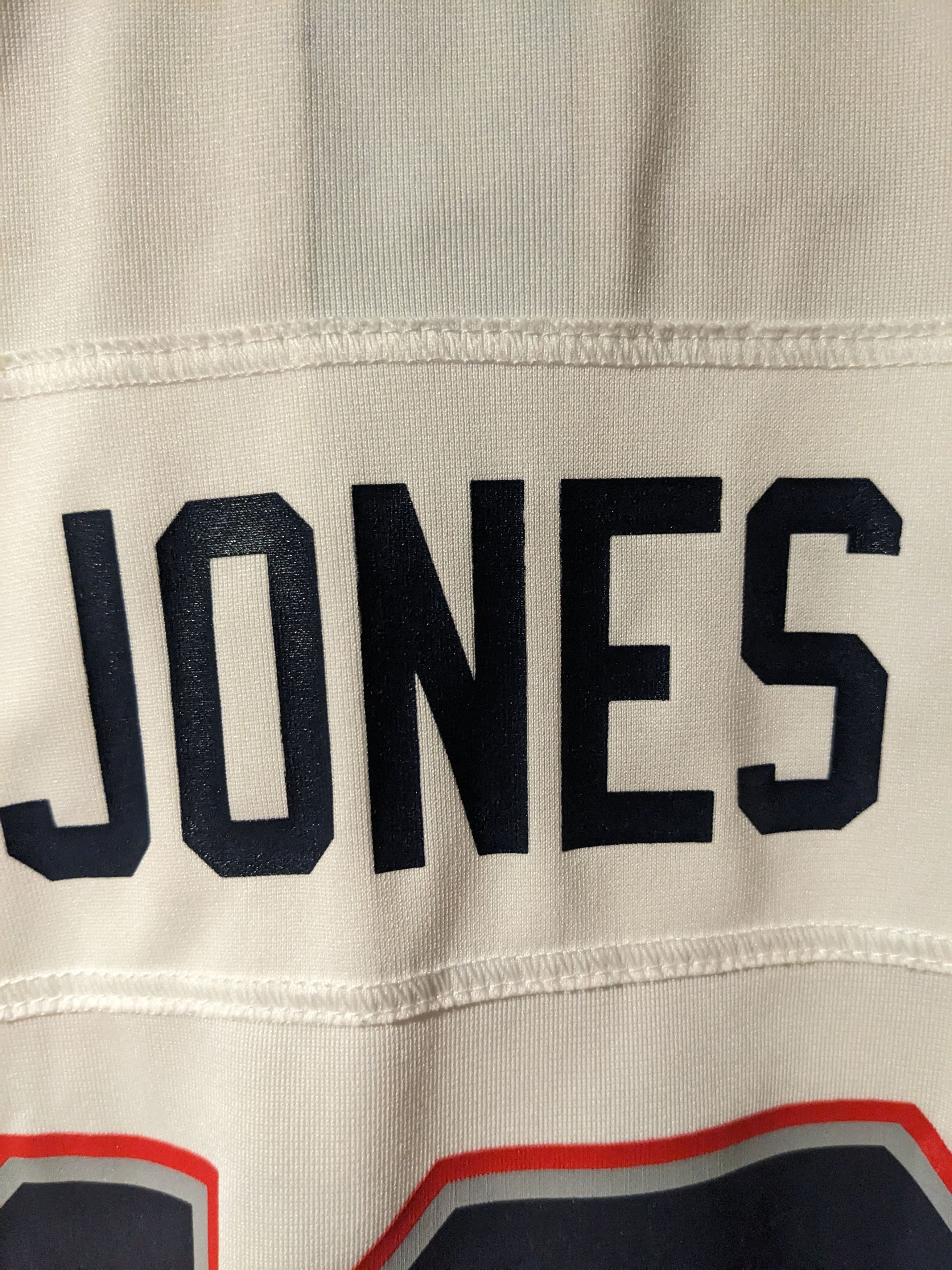 NFL × Nike New England Patriots Jones YOUTH Medium NFL Football Jersey Size US M / EU 48-50 / 2 - 3 Thumbnail