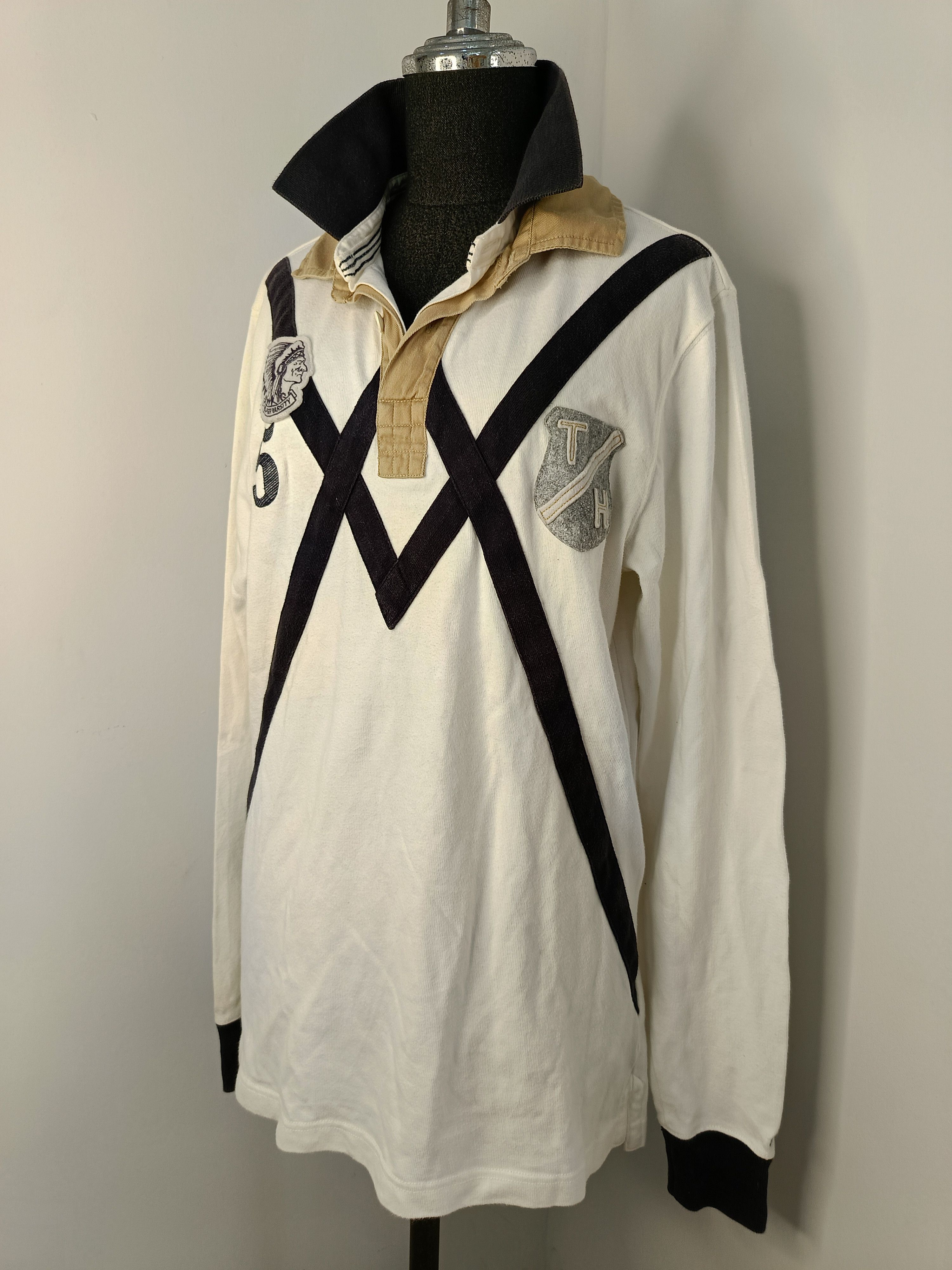 Tommy Hilfiger Tommy Hilfiger rugby polo long sleeve tshirt 90s vintage Size US M / EU 48-50 / 2 - 1 Thumbnail