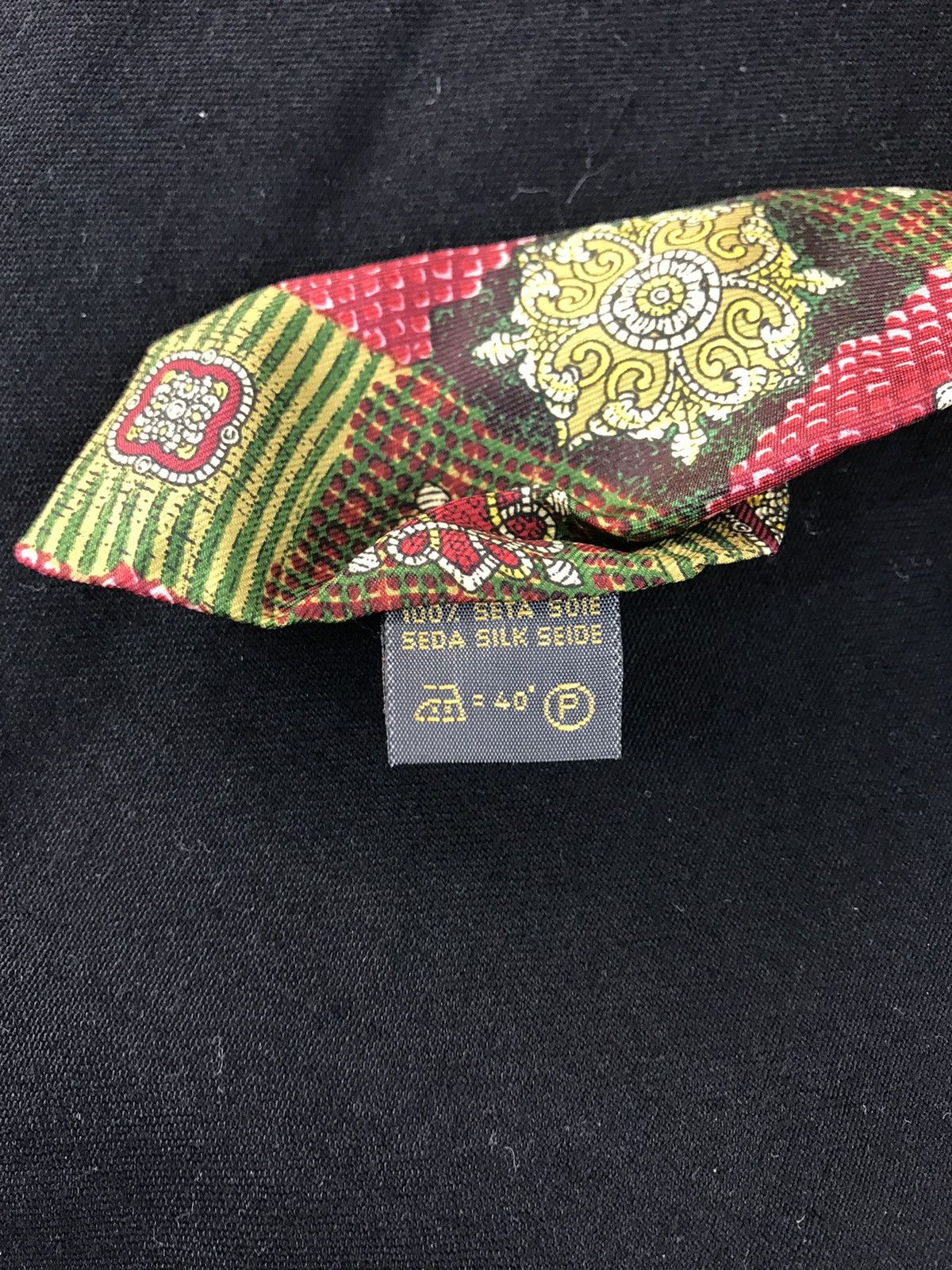 Designer × Karl Lagerfeld Karl Lagerfield Paris Baroque Luxury Neck Tie Striped Design Size ONE SIZE - 6 Thumbnail