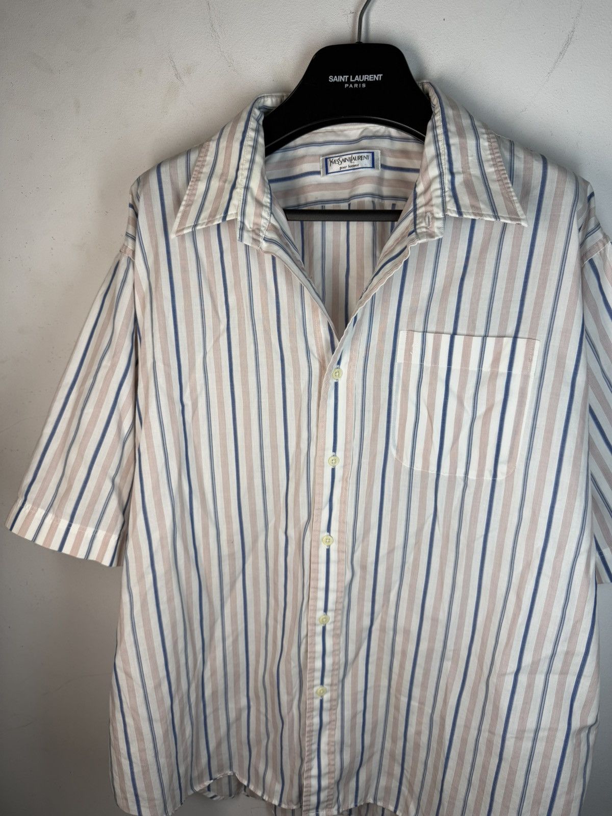 Yves Saint Laurent Super Soft YSL Shirt Summer 90s w/ Logo Size US XL / EU 56 / 4 - 13 Thumbnail