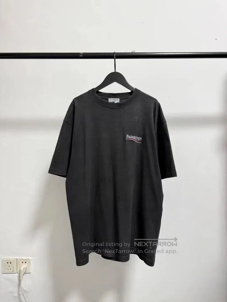 Balenciaga Balenciaga Black Embroidered Coke Letter Tee. Size US M / EU 48-50 / 2 - 1 Thumbnail