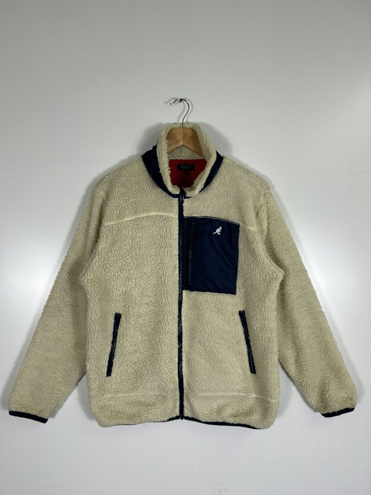 Vintage ⚡️Vintage Kangol Fleece Deep Pile Zipper Jacket Size US M / EU 48-50 / 2 - 1 Thumbnail