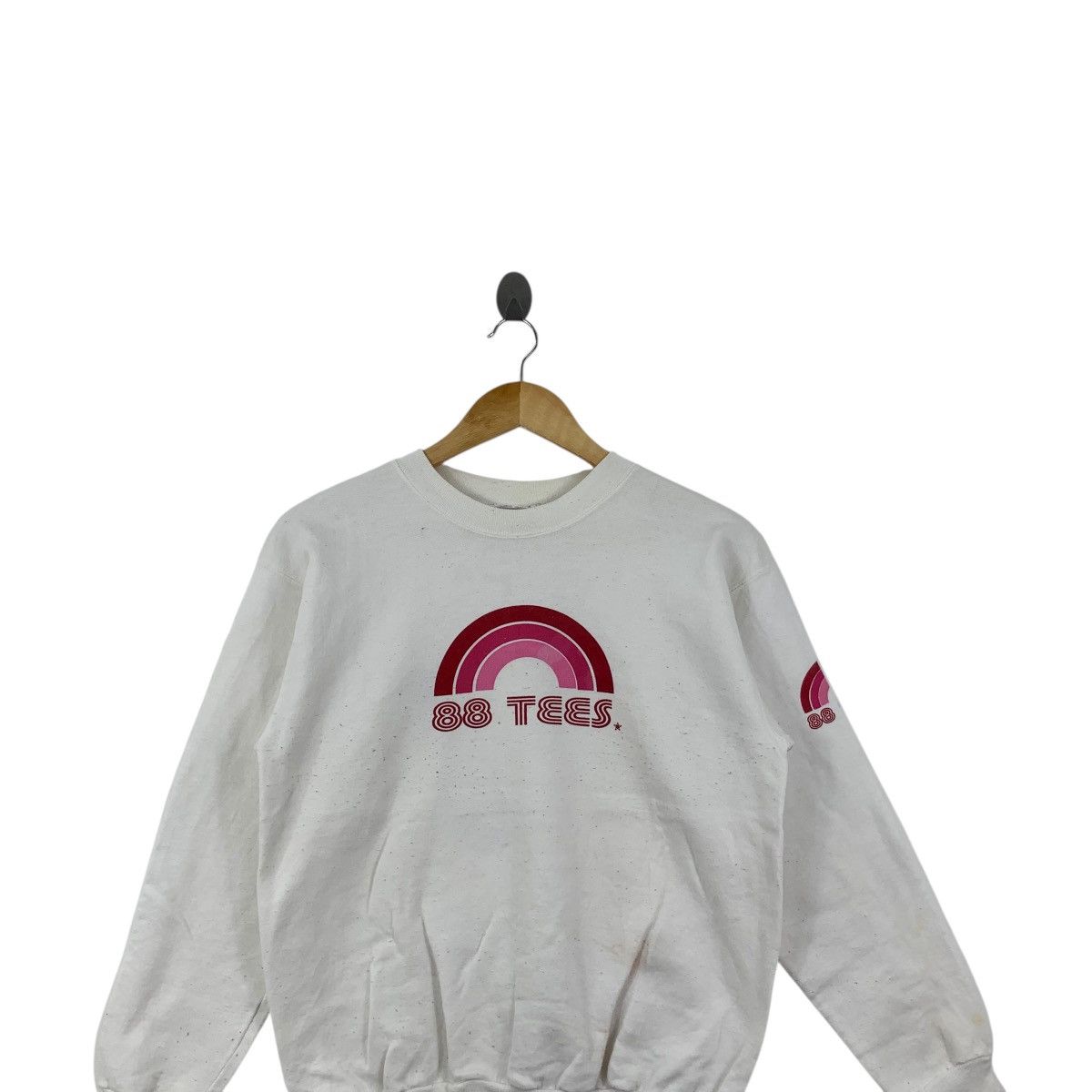 Vintage Vintage 88 TEES HAWAII Rainbow Logo Hanes Sweatshirt Sweater Size S / US 4 / IT 40 - 2 Thumbnail