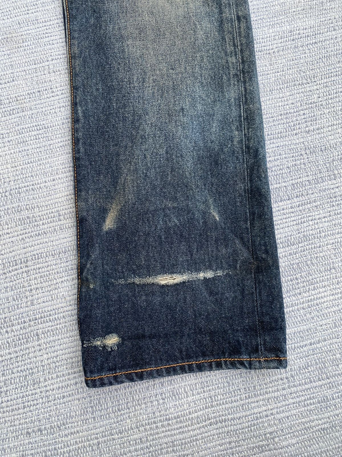 Japanese Brand GU jeans worned denim Size US 31 - 5 Thumbnail