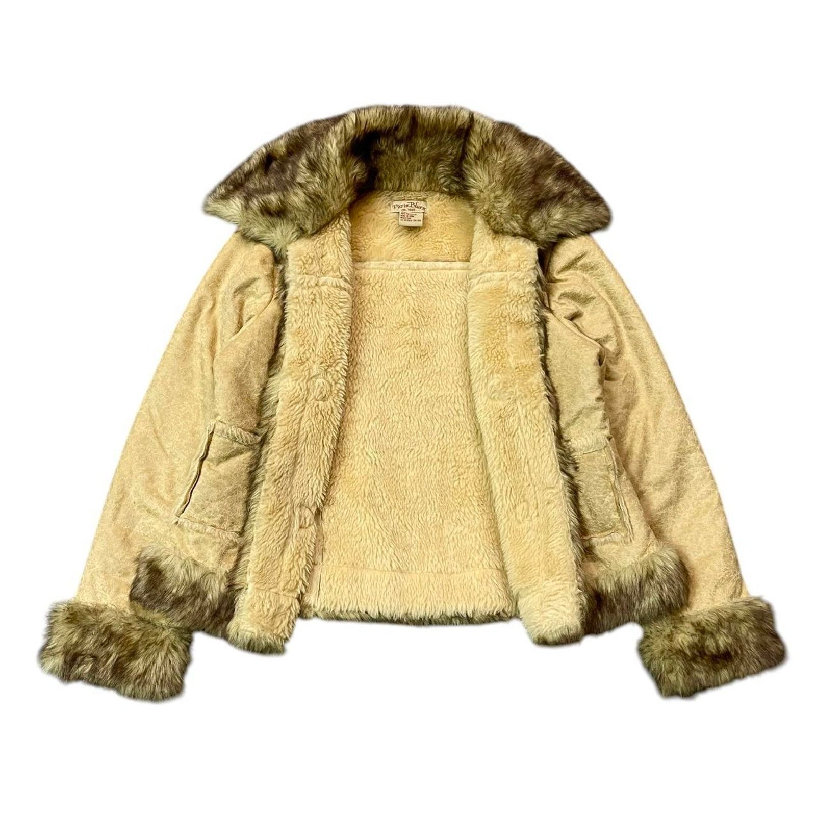 Vintage VTG Y2K boho hippie Paris Blues suede Penny Lane afghan Coat Size XL / US 12-14 / IT 48-50 - 2 Thumbnail