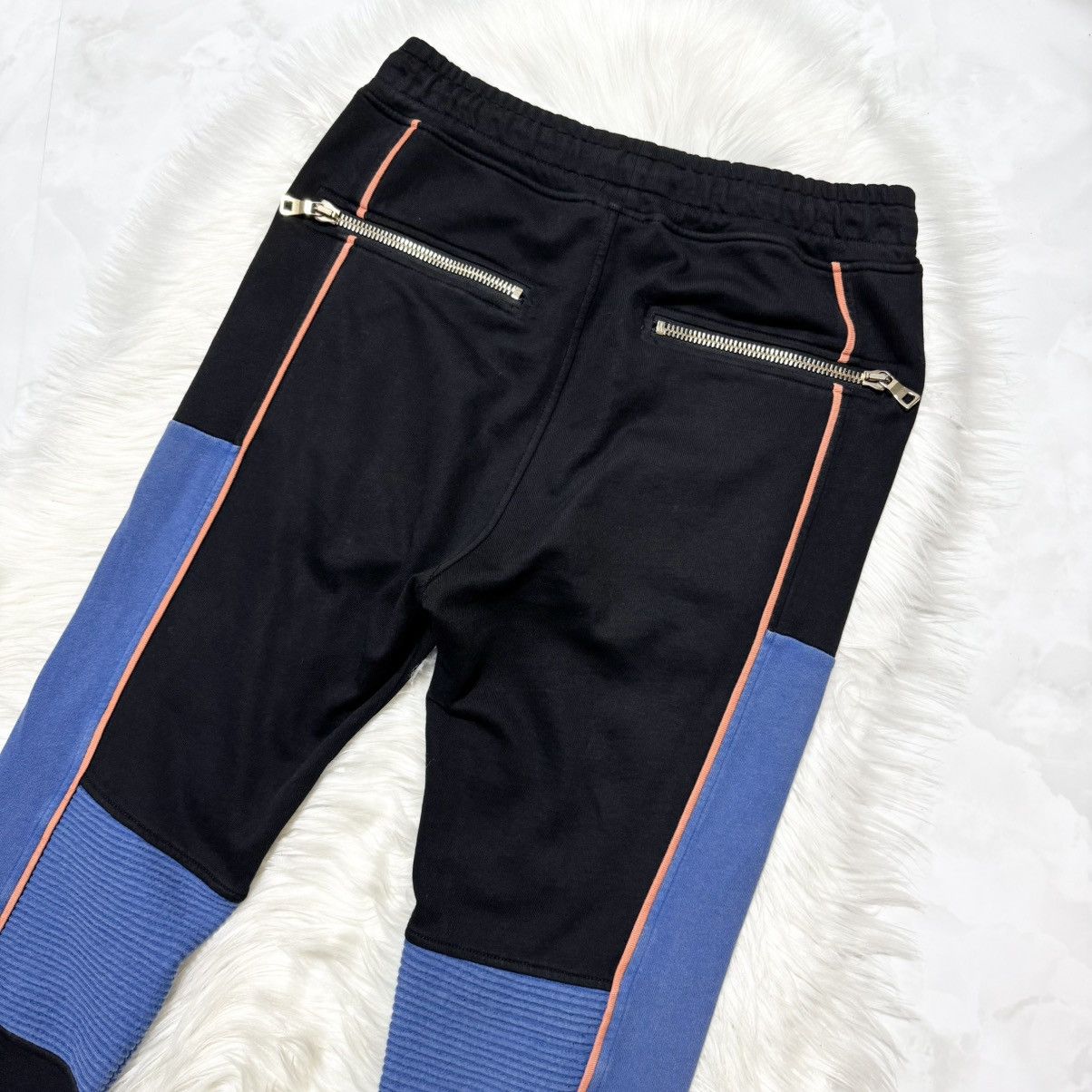 Balmain Balmain Homme Color-blocked Biker Sweatpants Size US 29 - 7 Thumbnail