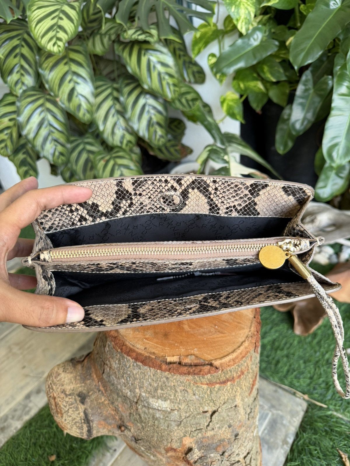 Stella McCartney MUST HAVE! Falabella Faux Snakeskin Patchwork Clutch Bag Size ONE SIZE - 5 Thumbnail