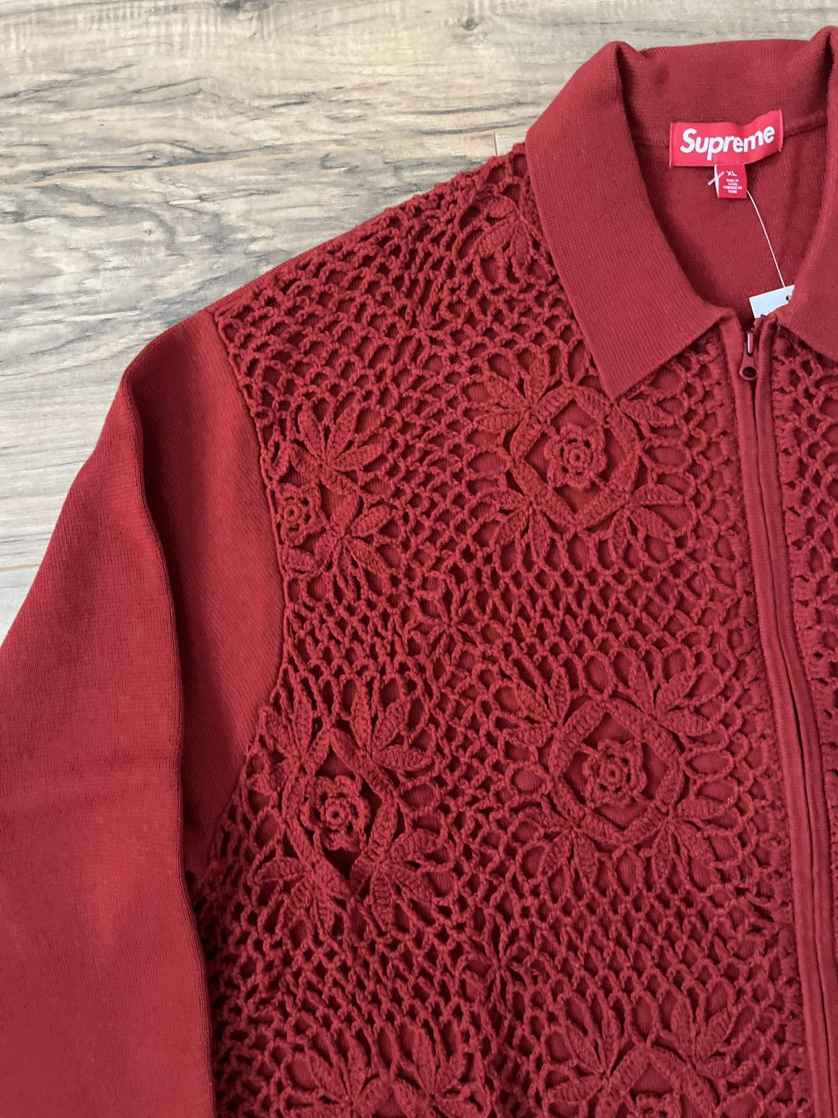 Supreme Supreme Crochet Zip Up Cardigan Size US XL / EU 56 / 4 - 5 Thumbnail