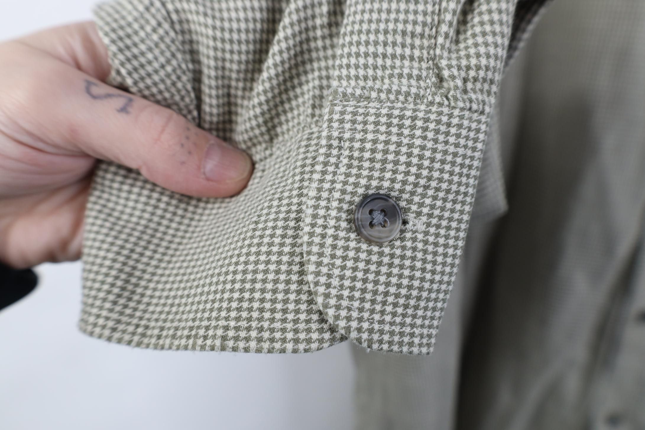 L.L. Bean Vintage 90s LL Bean Houndstooth Collared Button Down Shirt Size US XL / EU 56 / 4 - 9 Thumbnail