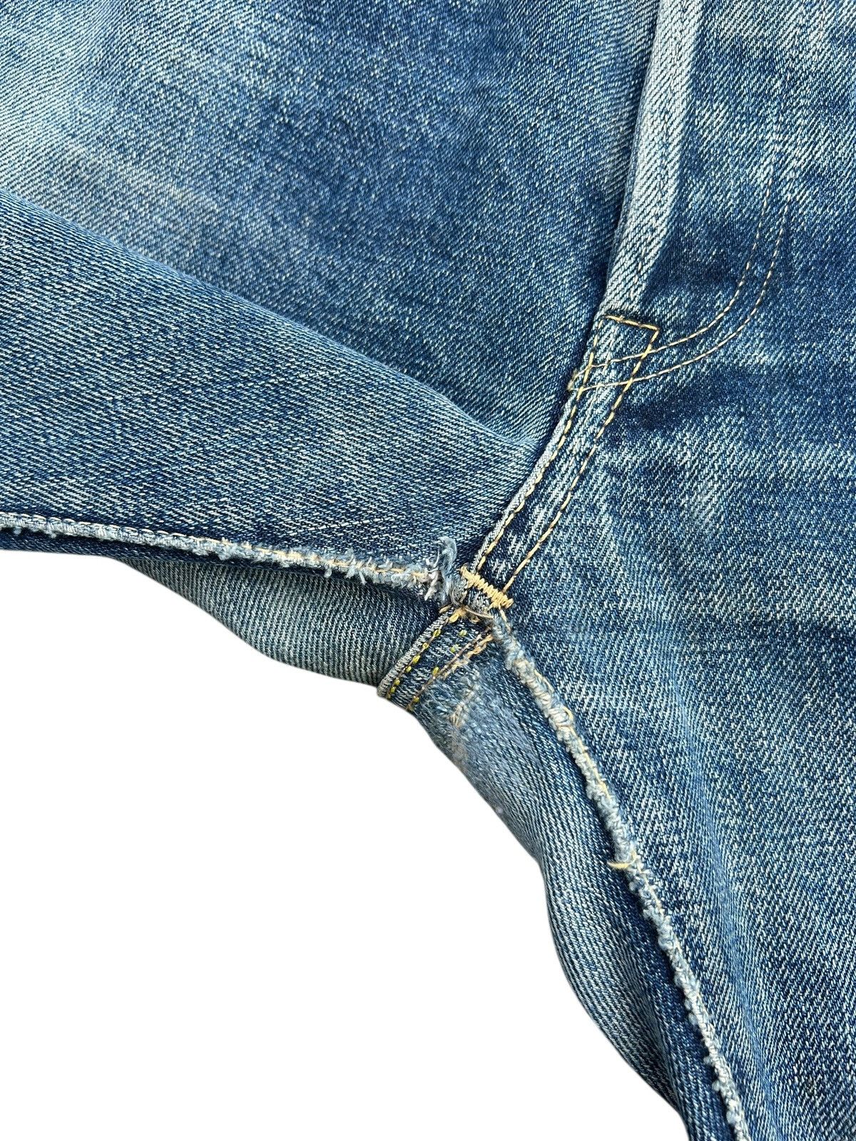 Kapital Vintage Skull Fab Four Alchemist Selvedge Repair Denim jeans Size US 33 - 12 Thumbnail
