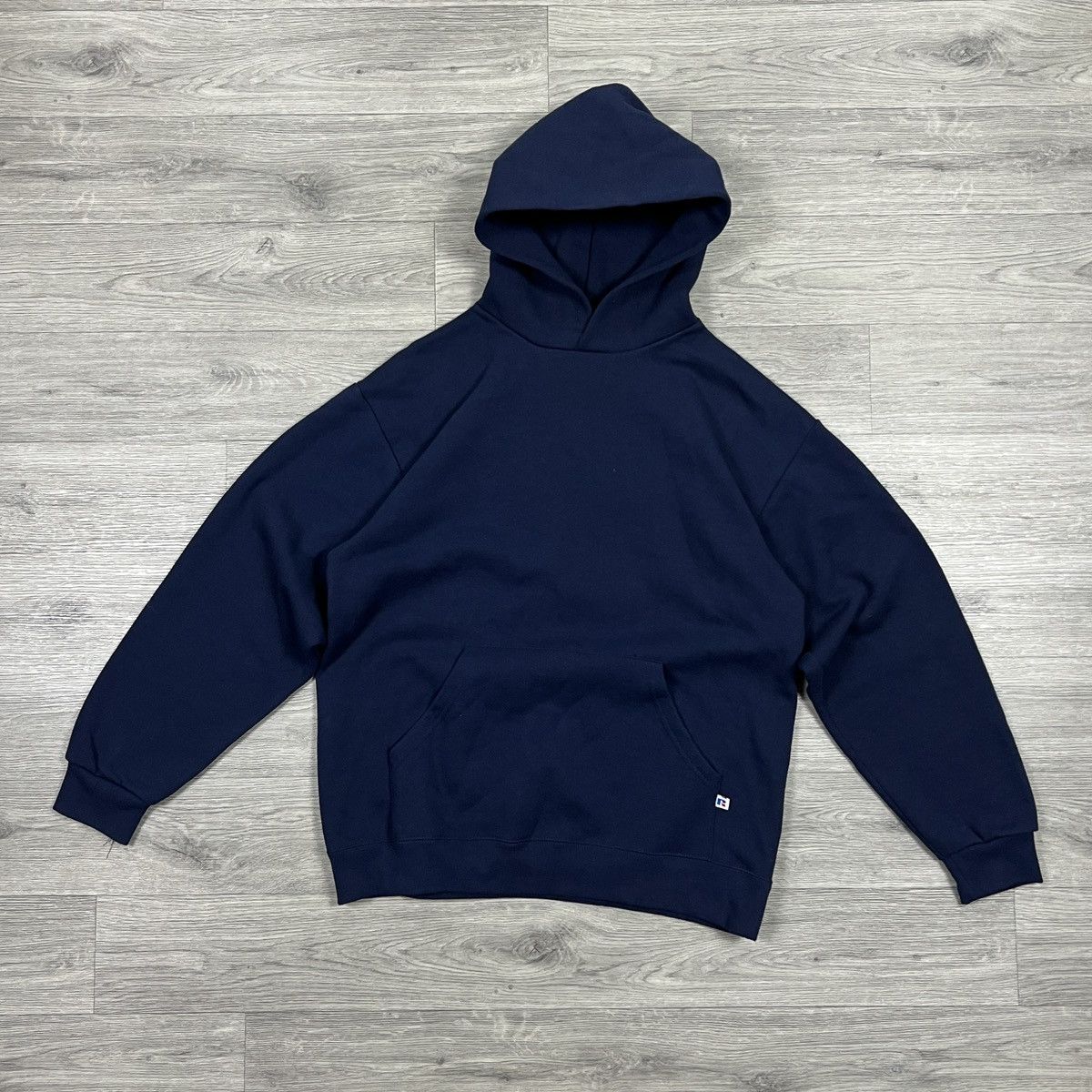 Russell Athletic Vintage Russell Athletic Hoodie Navy Made in Scotland Med Size US M / EU 48-50 / 2 - 2 Thumbnail