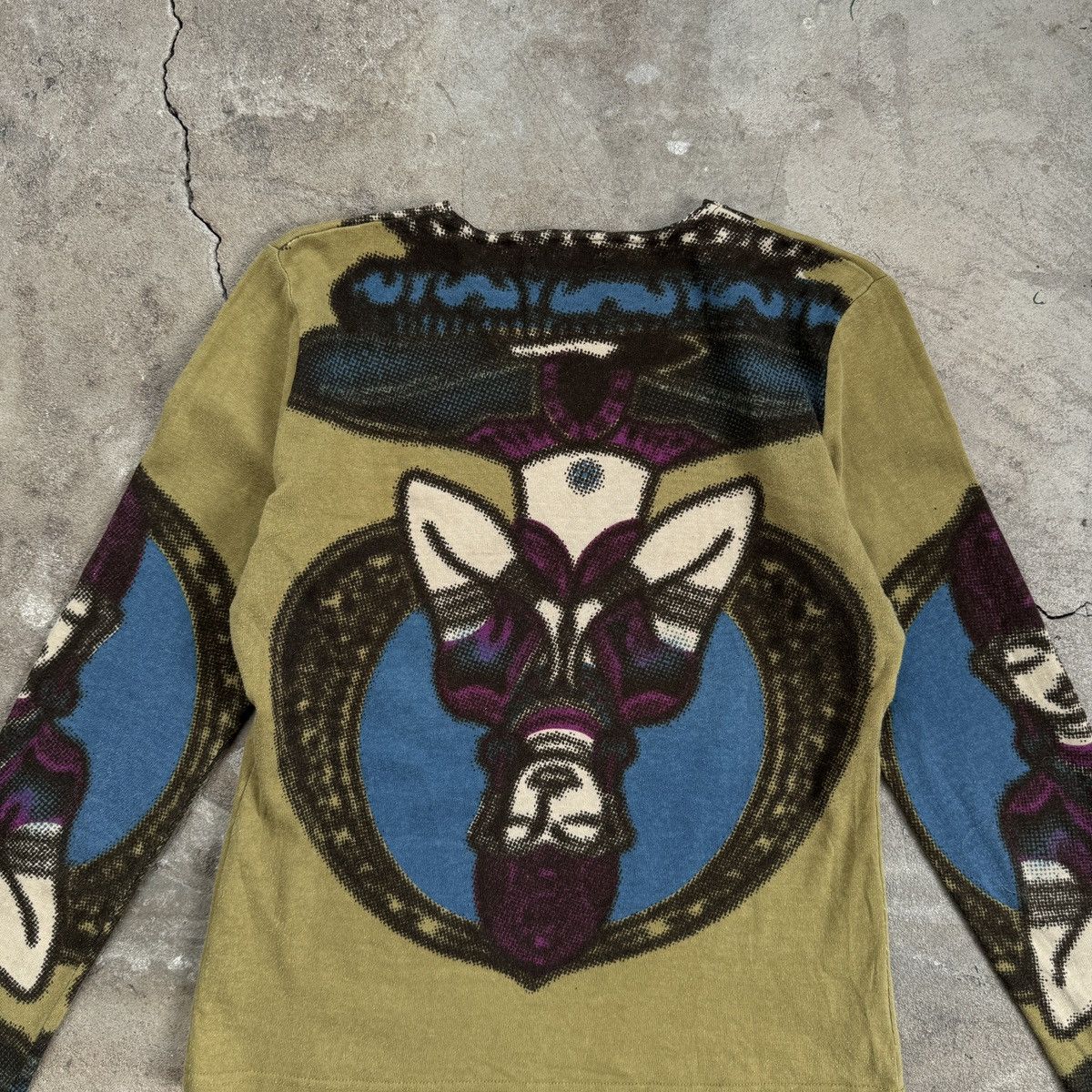 Japanese Brand × Vintage Vintage Vero Moda Budha Printed Long Sleeve Size L / US 10 / IT 46 - 3 Thumbnail