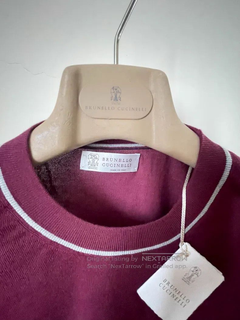 Brunello Cucinelli Brunello Cucinelli Knit Top Size US L / EU 52-54 / 3 - 2 Thumbnail