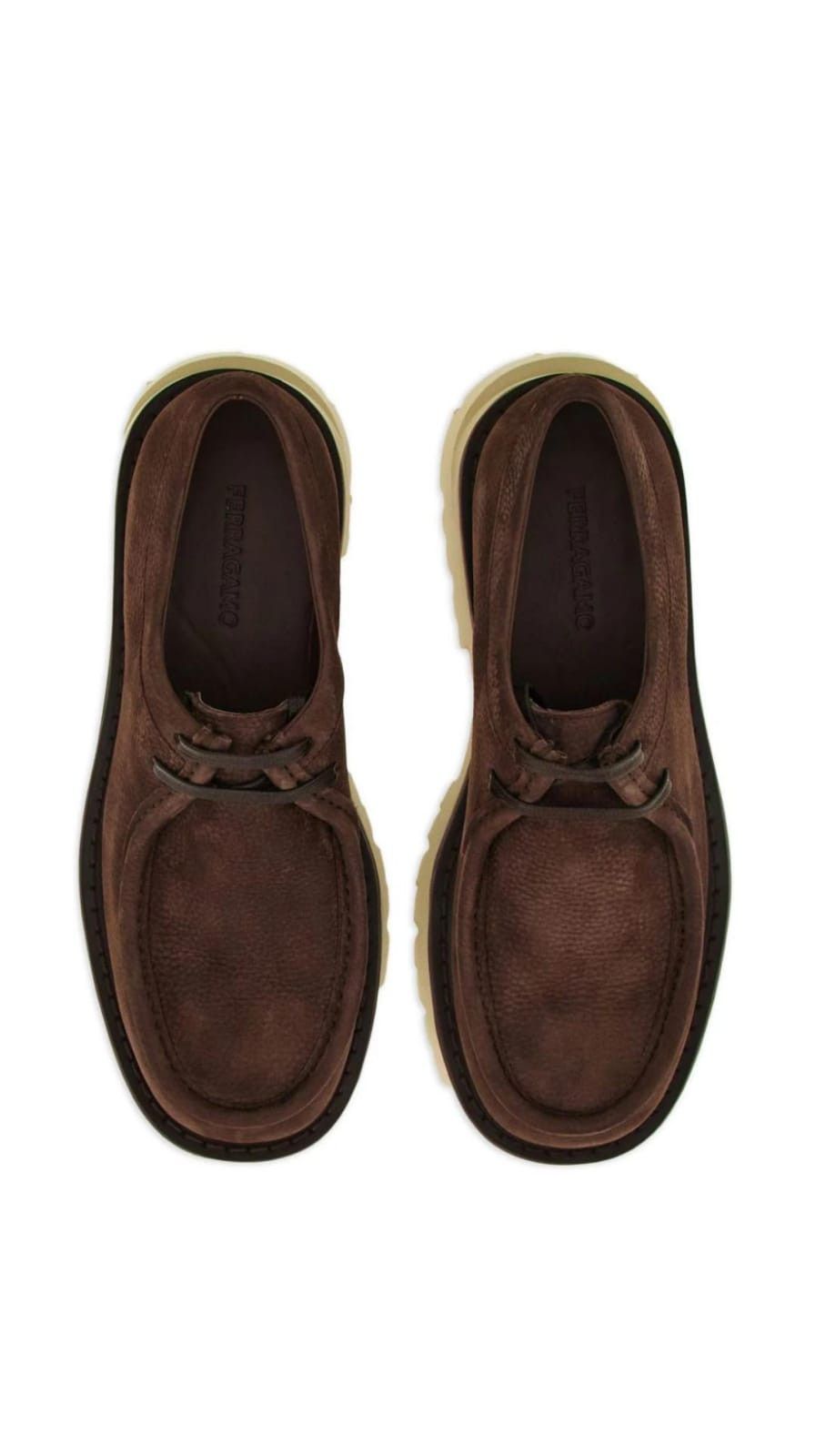 Salvatore Ferragamo o1s1rm0924 Leather Derby Shoes in Dark Brown Size US 12.5 / EU 45-46 - 4 Thumbnail