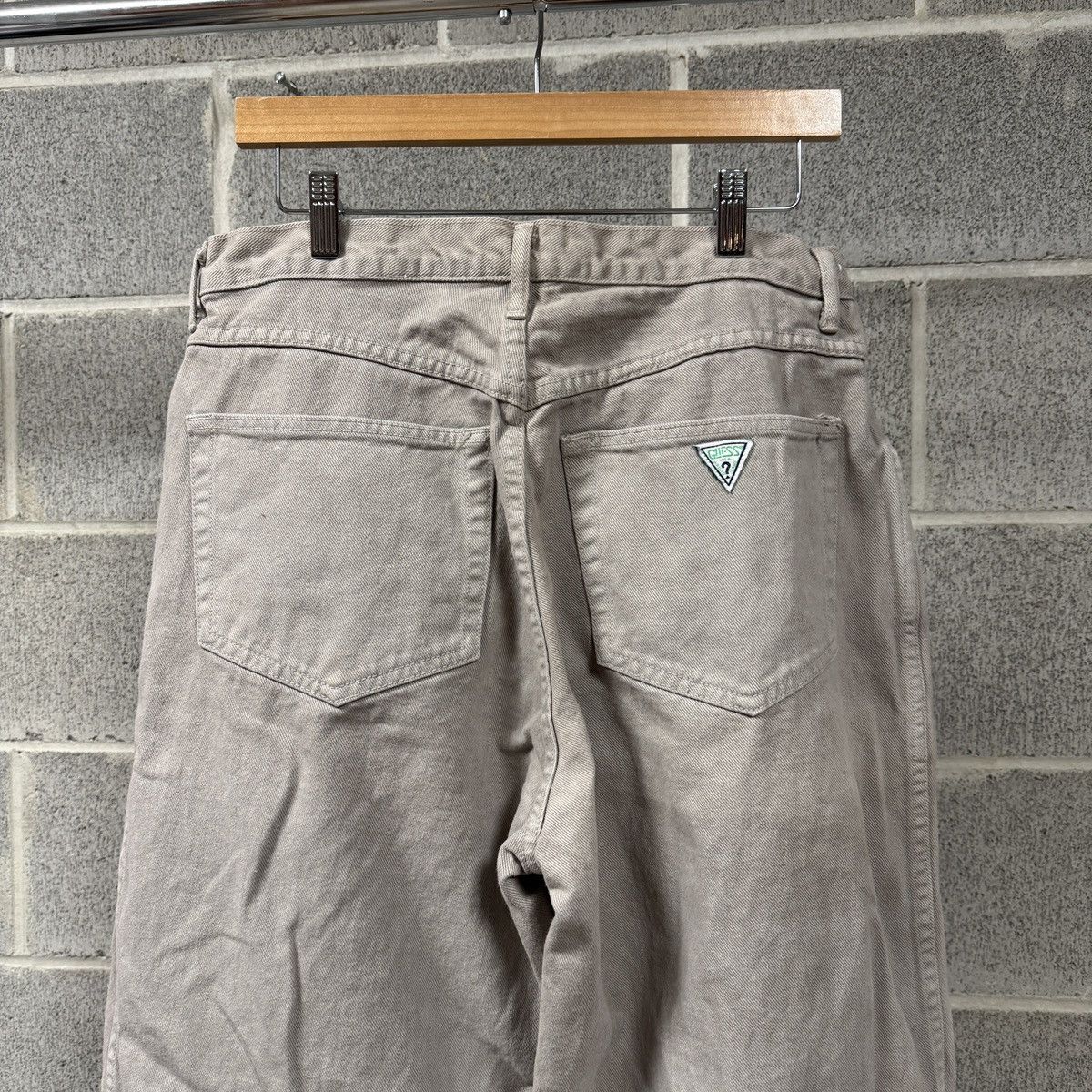 Vintage 90s Guess Baggy Wide Leg Grey Jeans Skater ERD Grunge USA Size US 32 / EU 48 - 4 Thumbnail