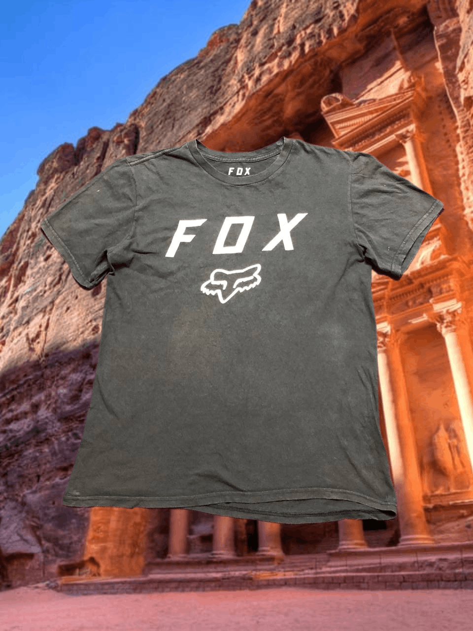 Fox Racing Vintage T-shirt big logo Y2K gray Fox Racing size M Size US M / EU 48-50 / 2 - 1 Thumbnail