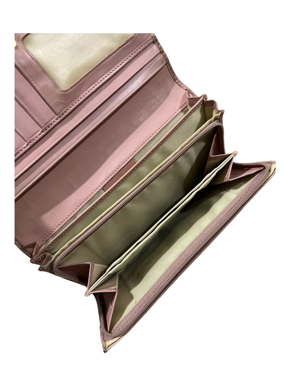 Genuine Leather × Vivienne Westwood OG Vivienne Westwood Orb Logo Rose Gold Leather Long Wallets Size ONE SIZE - 5 Thumbnail