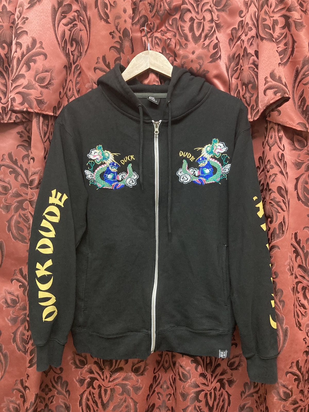 Japanese Brand Duck dude year of Dragon hoodie Size US M / EU 48-50 / 2 - 2 Thumbnail