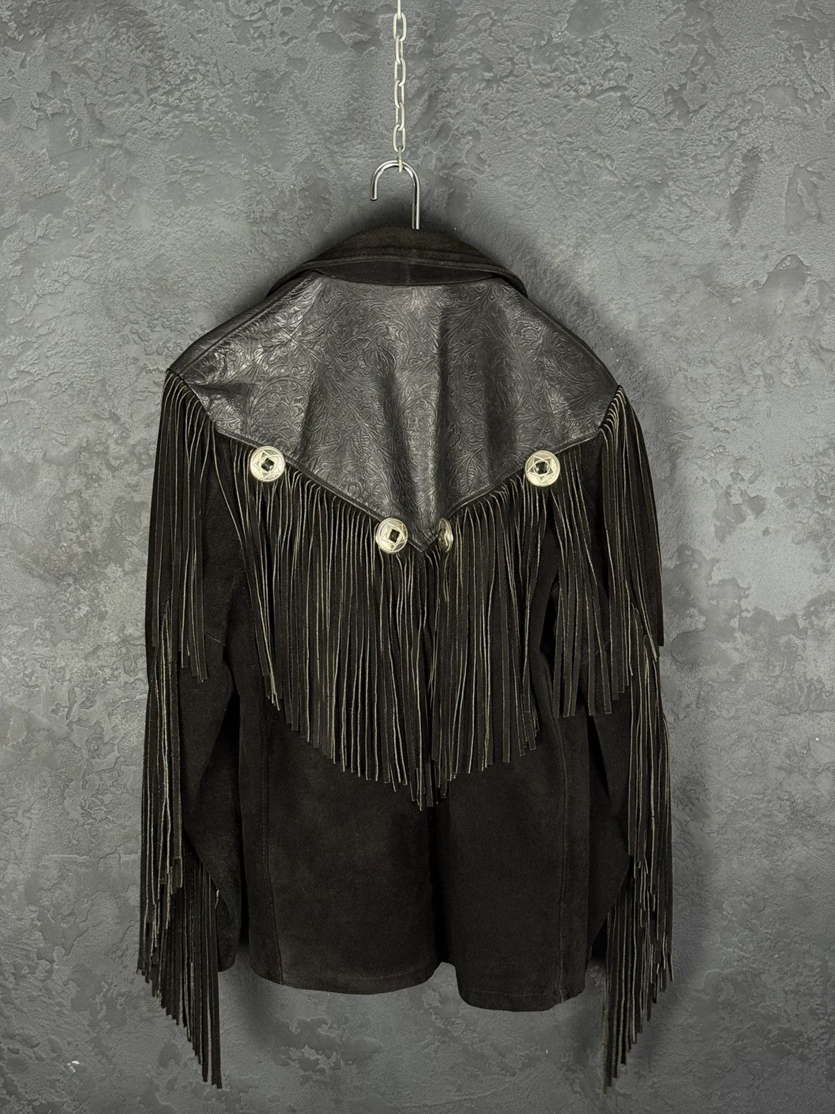 Schott Rare Schott NYC Western Vintage Genuine Suede Leather Jacket Size US L / EU 52-54 / 3 - 12 Thumbnail