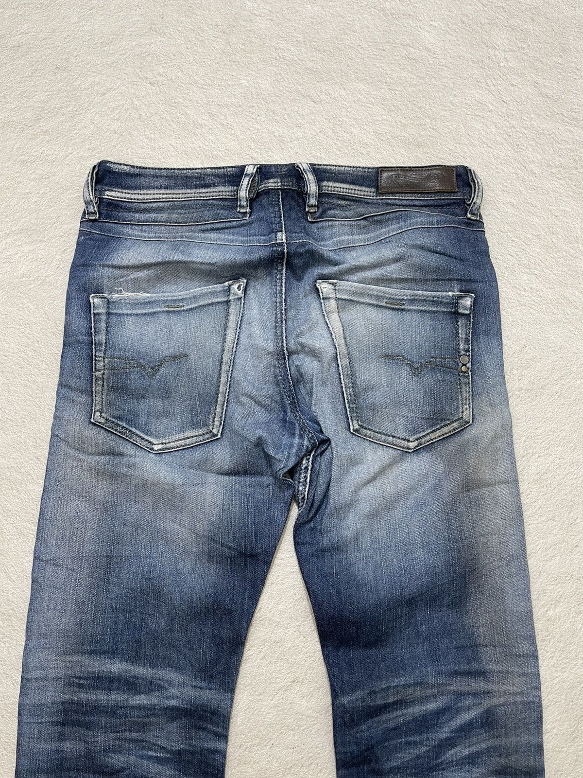 Kapital 2000s Diesel Belther Ripped Denim faded Y2K Ifsix LGB number Size US 30 / EU 46 - 10 Thumbnail