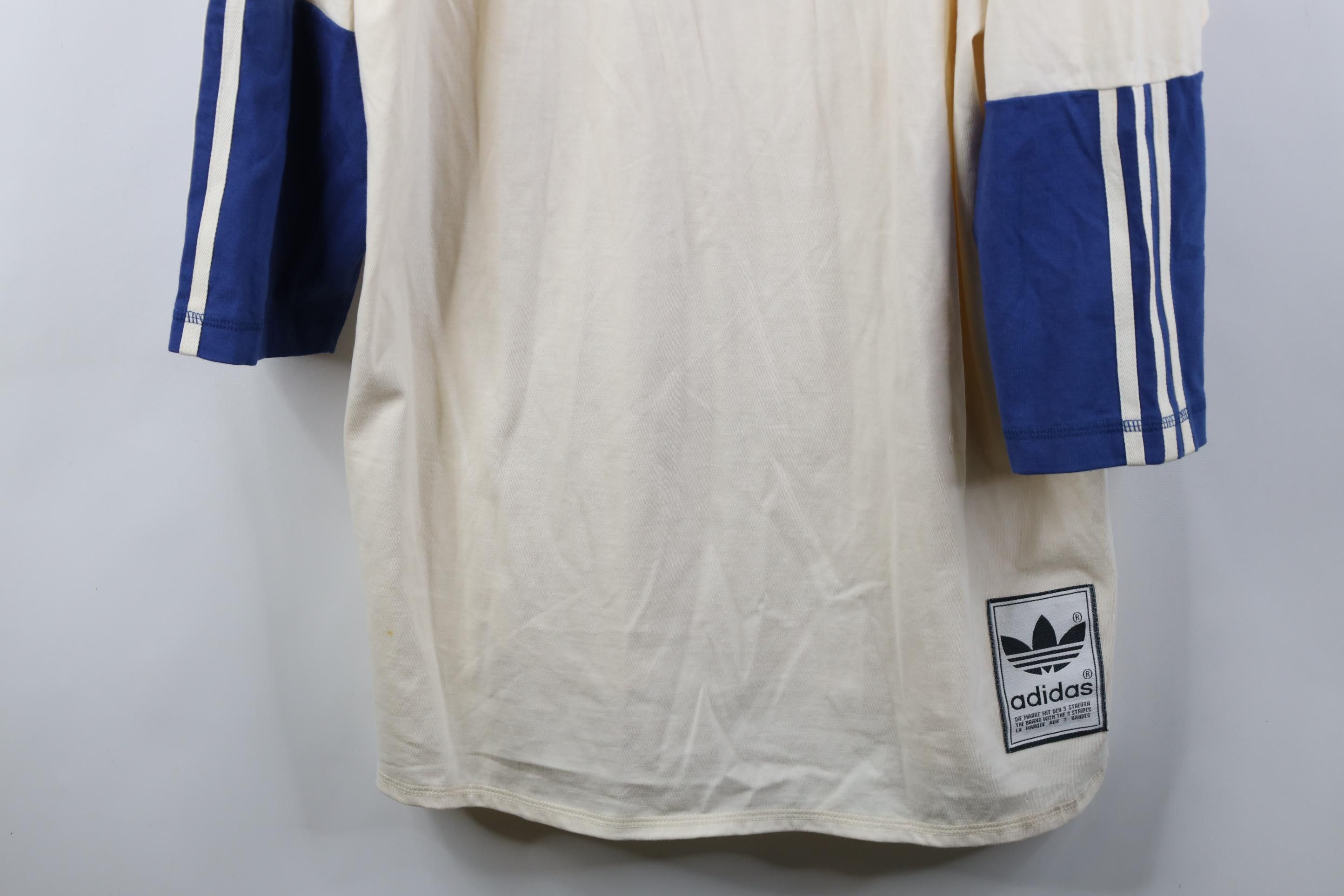 Adidas Deadstock Vintage 90s Adidas 3/4 Sleeve Raglan T-Shirt Size US XL / EU 56 / 4 - 3 Thumbnail