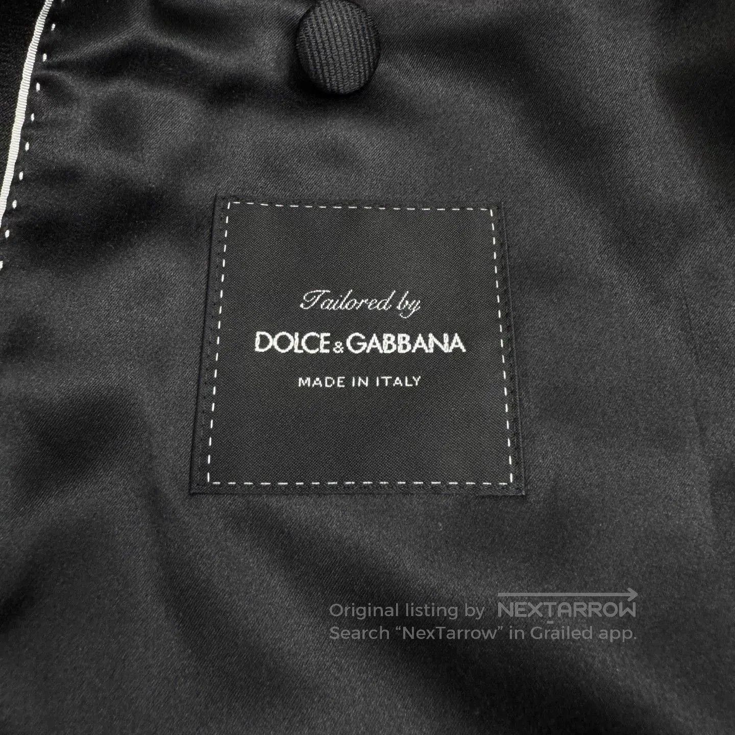 Dolce & Gabbana dark patterned tailored suit jacket. Size US L / EU 52-54 / 3 - 3 Thumbnail