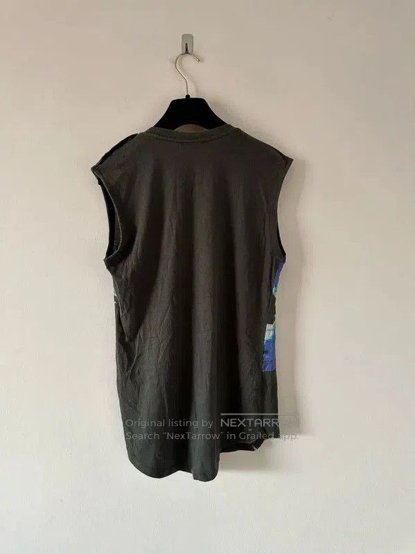 Balmain Balmain Sleeveless Graphic Cotton T-Shirt . Size L / US 10 / IT 46 - 2 Thumbnail