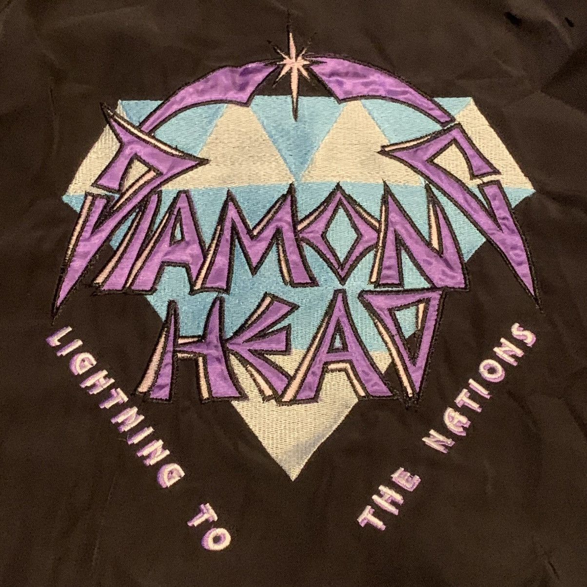 Other VINTAGE 90s DIAMOND HEAD BAND MERCH BOMBER JACKET Size US L / EU 52-54 / 3 - 3 Thumbnail