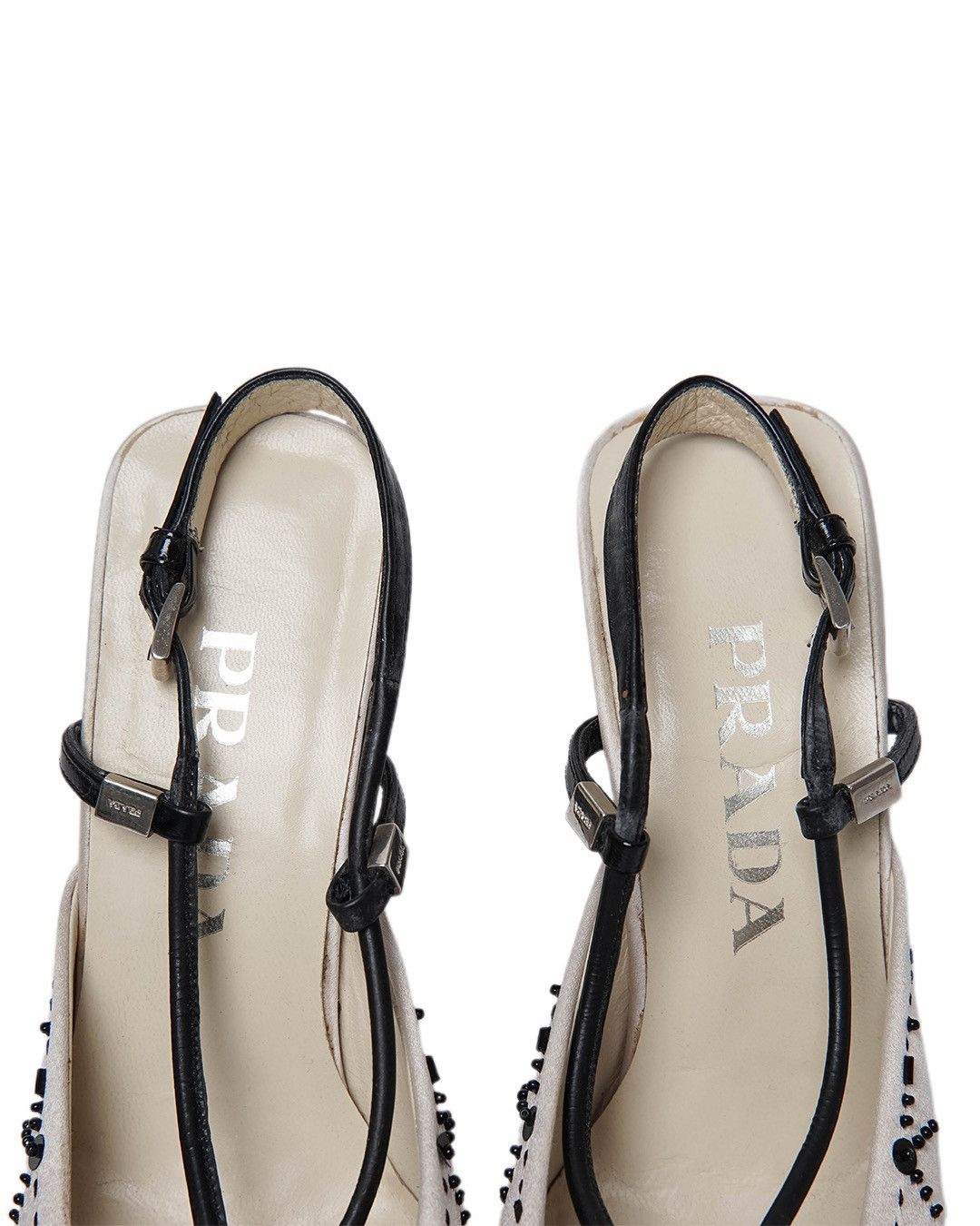 Prada Prada S/S2000 Embellished Satin Heels Size US 6 / IT 36 - 7 Thumbnail