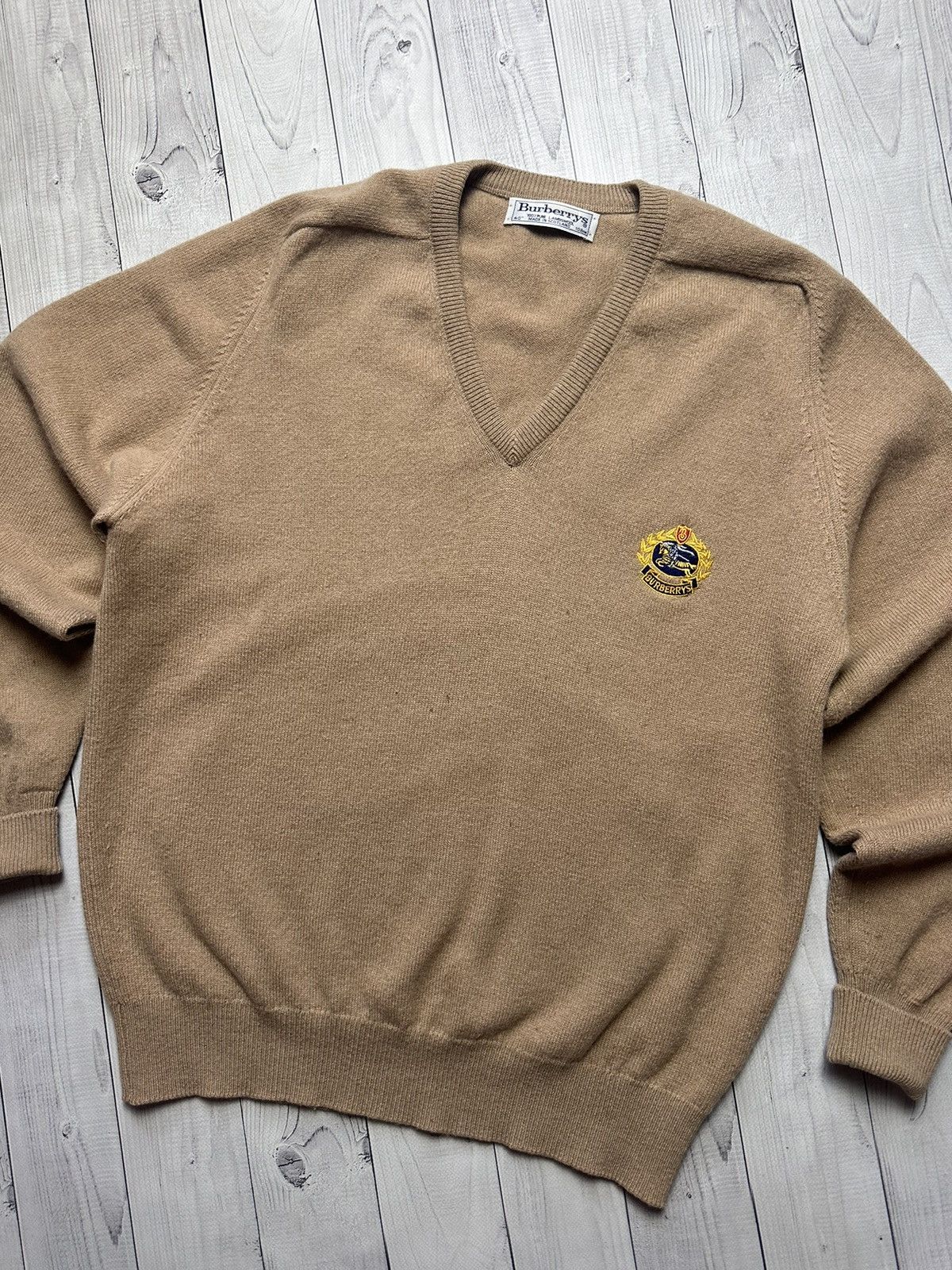 Burberry × Vintage Vintage Burberrys sweater size M rare logo Size US M / EU 48-50 / 2 - 2 Thumbnail