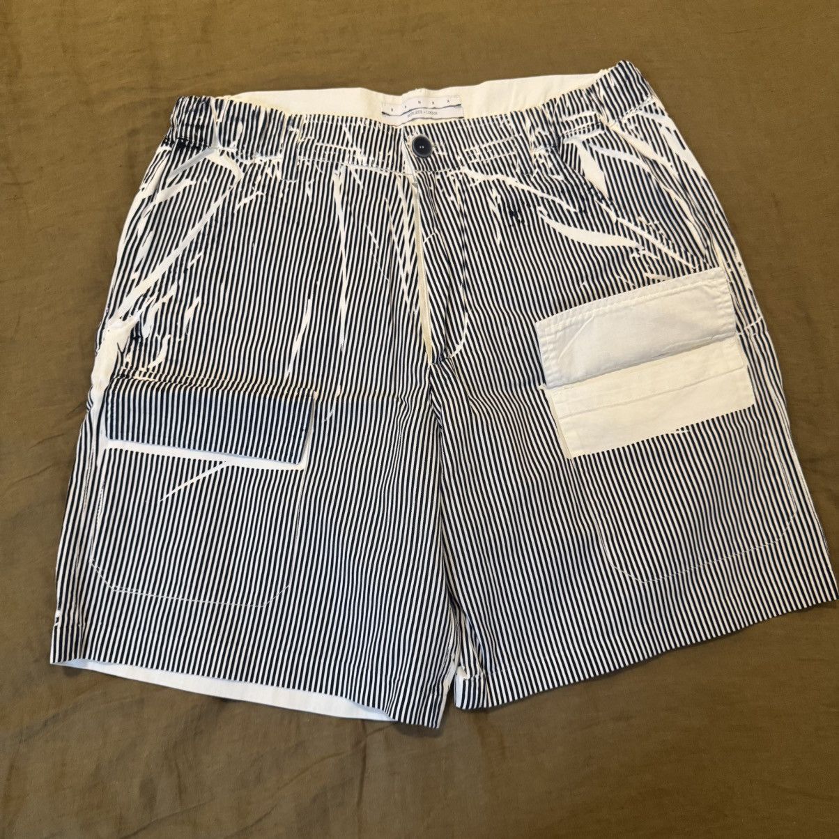 Other RANRA White & Navy Stuttur Shorts Size US 32 / EU 48 - 2 Thumbnail