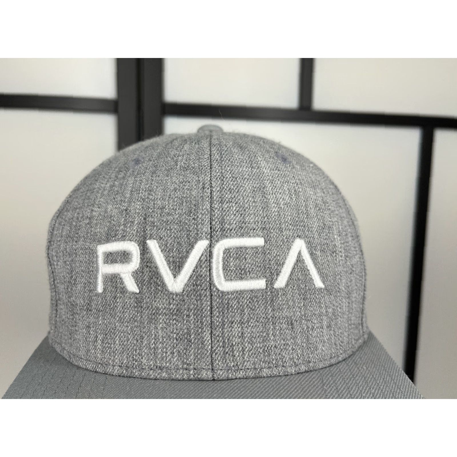 RVCA RVCA Hat Cap Snap Back Adult One Size Gray Embroidered Acrylic Wool Blend Twill Skate Beach Outdoor Men Mens Cap Hat Size ONE SIZE - 2 Thumbnail