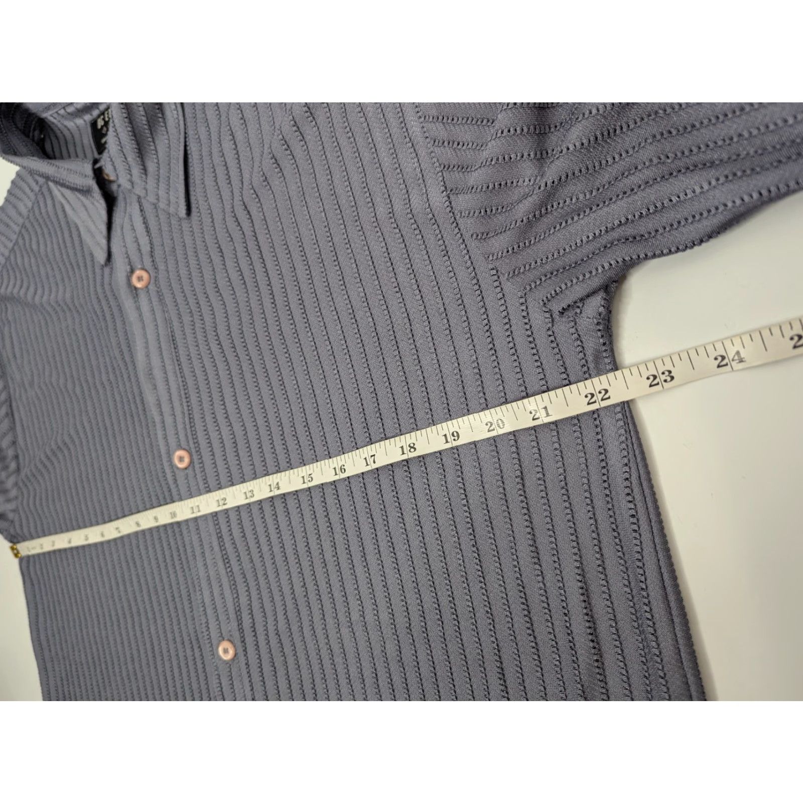 Vintage VINTAGE BC ETHIC Shirt Men's XL Gray Polyester Button-Up Short Sleeve Casual Travel Size US XL / EU 56 / 4 - 5 Thumbnail