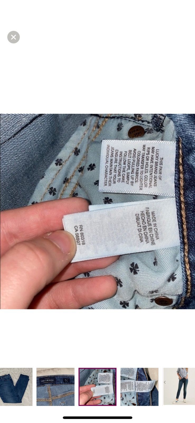 Lucky Brand Lucky brand Lolita skinny jeans size 12 Size 34" / US 12 / IT 48 - 6 Thumbnail