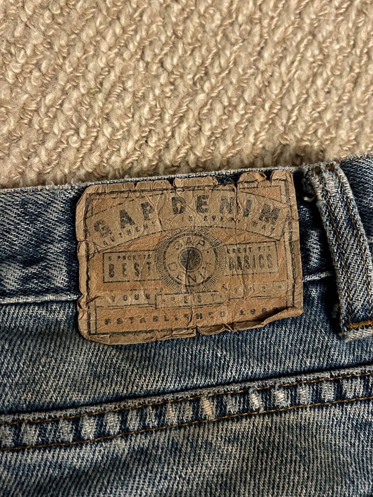 Gap Vintage 90s Gap Denim Baggy Mens Jeans 32x30 Light Wash Size US 32 / EU 48 - 3 Thumbnail