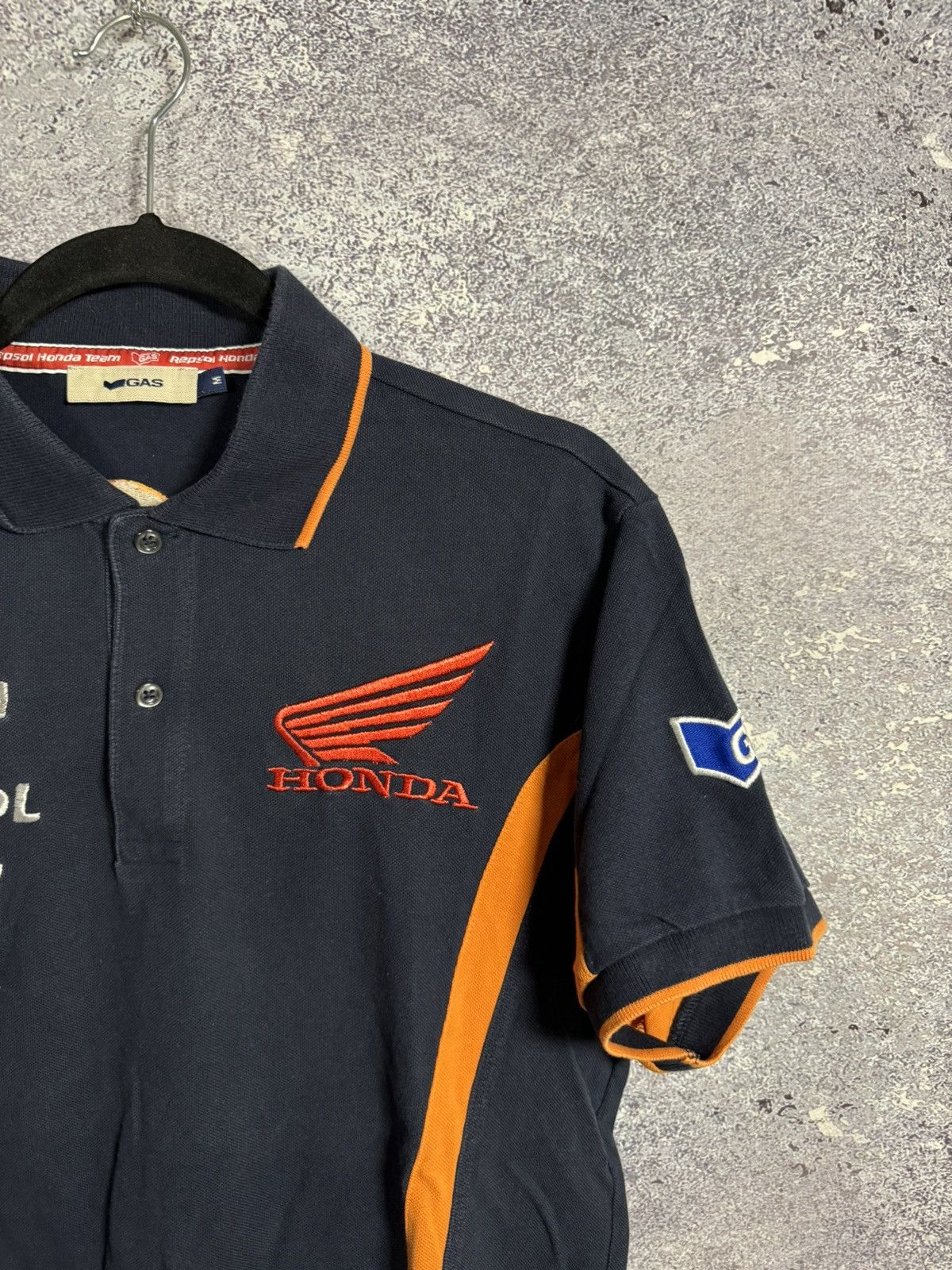 Formula 1 × Honda × Vintage Honda Gas Repsol Racing Team Polos Formula Uno F-1 M sz Size US M / EU 48-50 / 2 - 7 Thumbnail