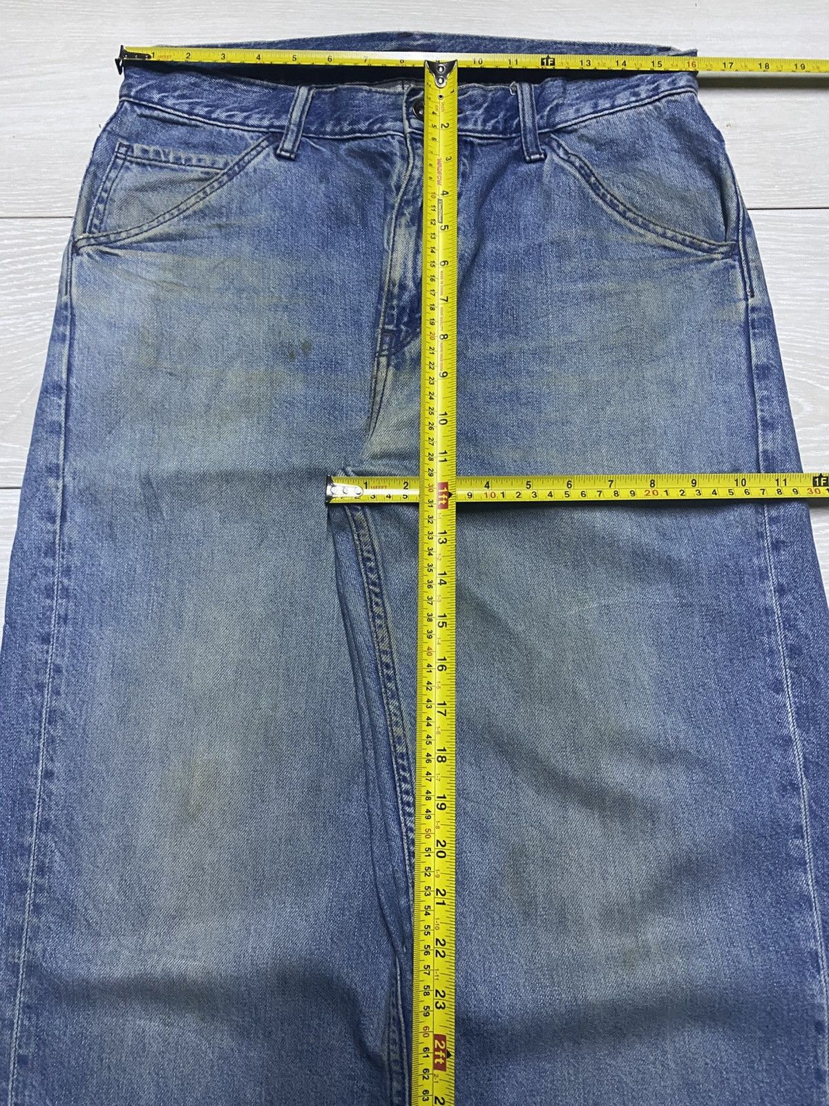 Uniqlo Vintage Japanese Brand Uniqlo Light Wash Tappered Leg Jeans Size US 36 / EU 52 - 11 Thumbnail