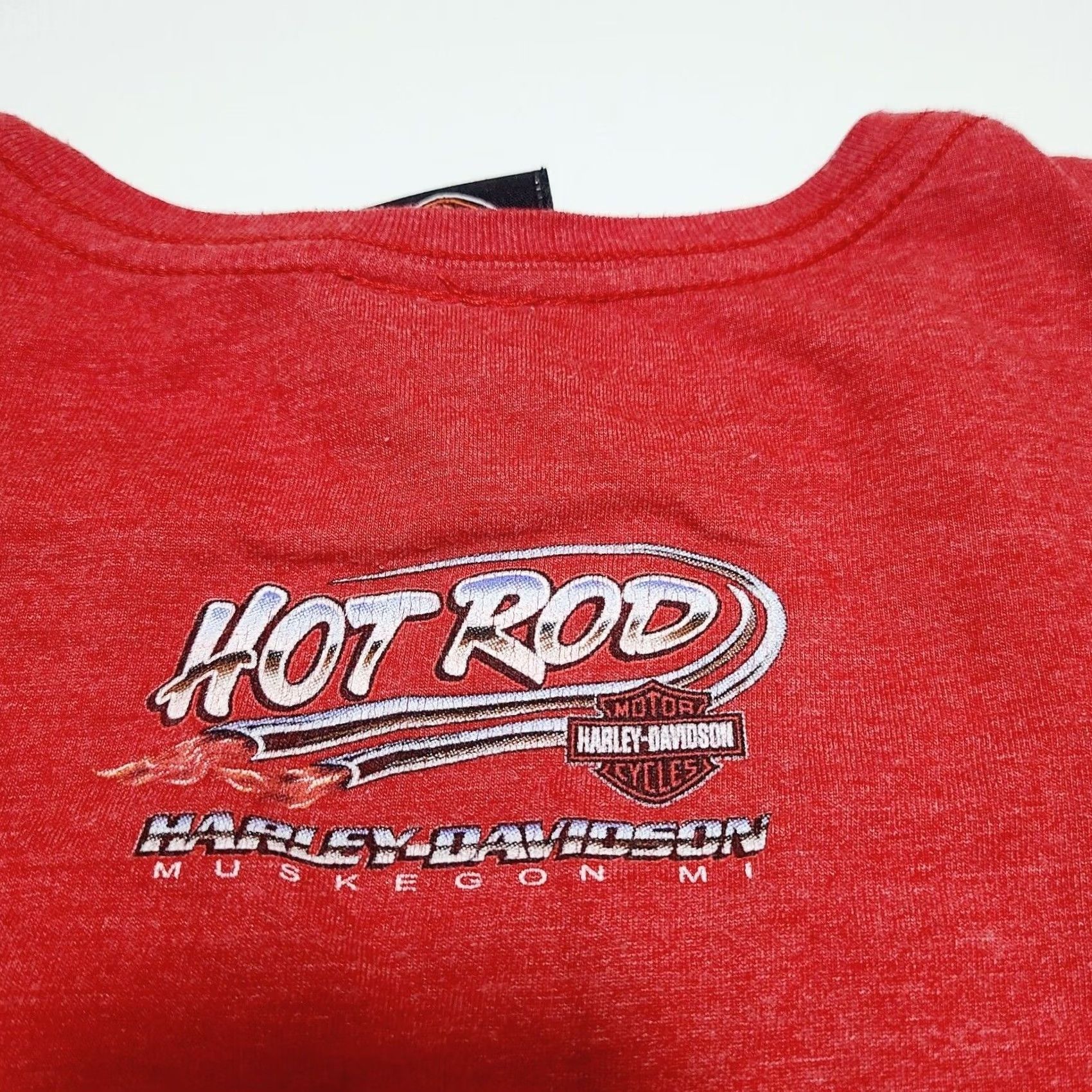 Harley Davidson Harley Davidson T-Shirt Women Medium Red Hot Rod Michigan Wings Size M / US 6-8 / IT 42-44 - 5 Thumbnail