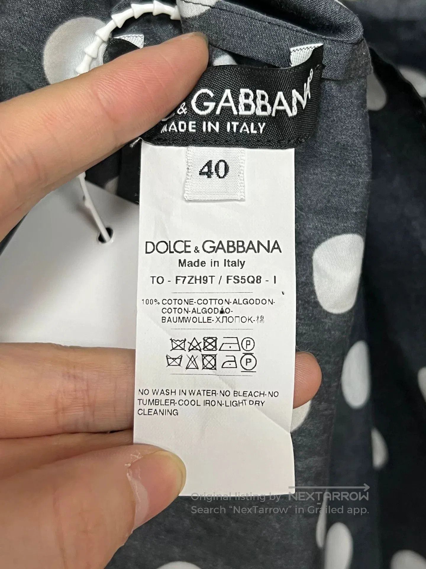 Dolce & Gabbana black polka dot camisole top. Size M / US 6-8 / IT 42-44 - 3 Thumbnail