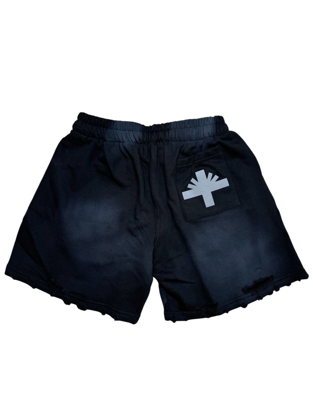Vertabrae Vertabrae Vonster Cross Distressed Shorts Black SIZE MEDIUM Size US 30 / EU 46 - 2 Thumbnail