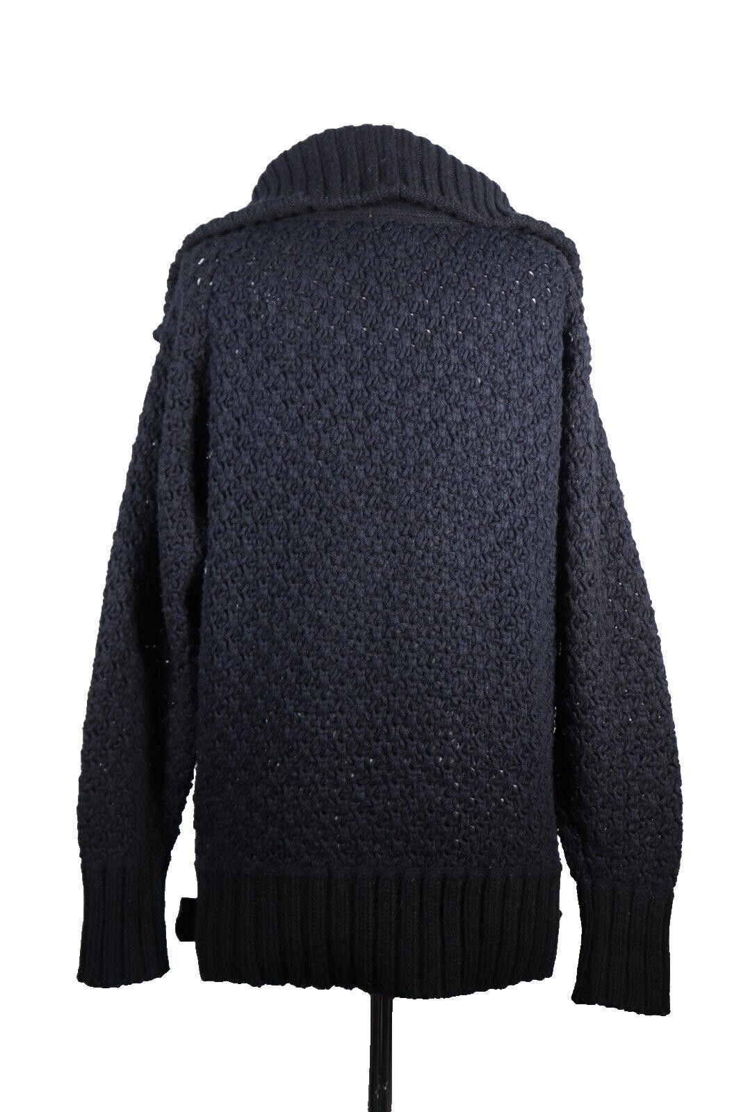 Chloe Chloé Women Small Black Chunky Knit Buckle Wool Knit Sweater Size S / US 4 / IT 40 - 7 Thumbnail
